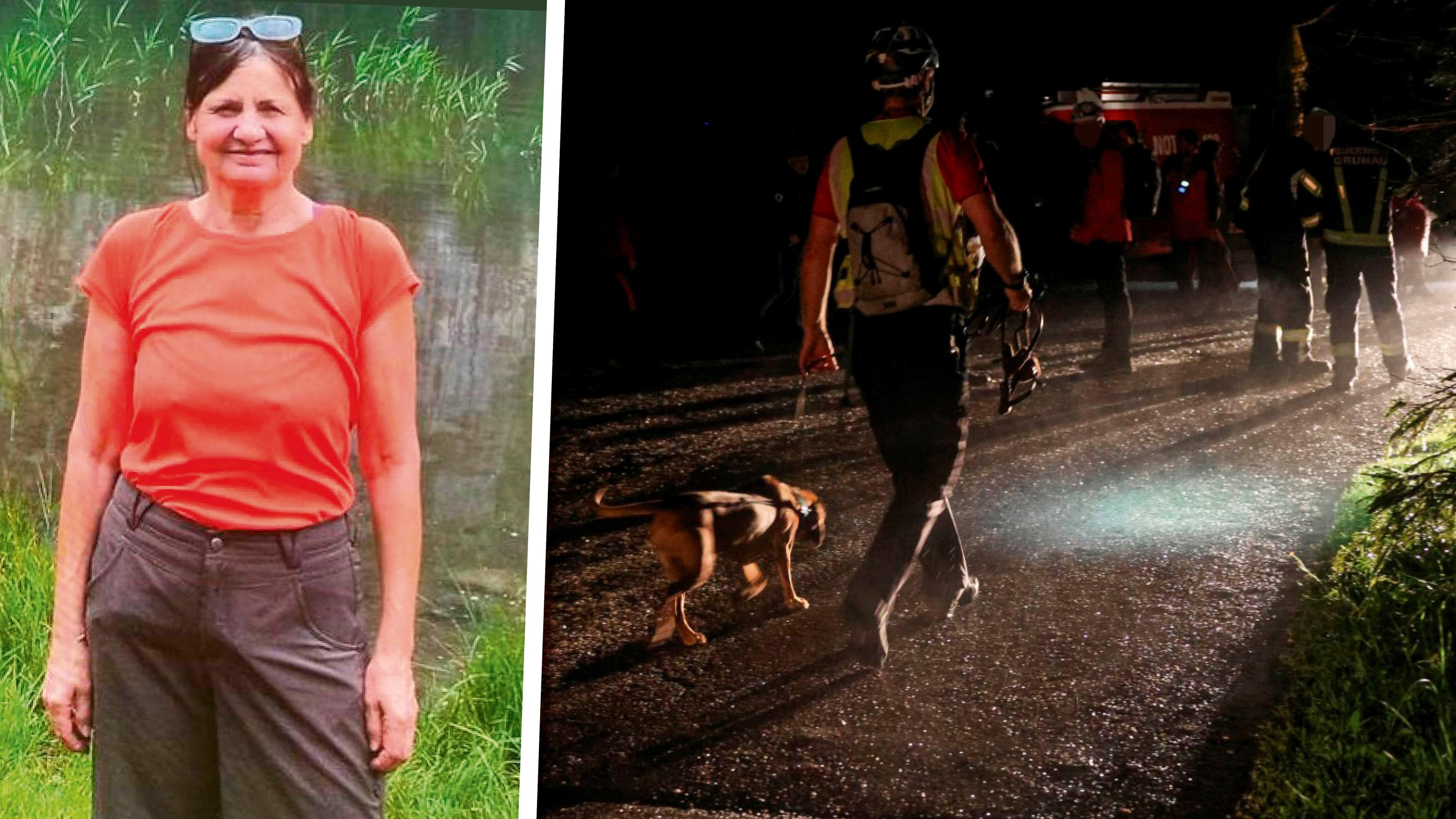 Mit Ausnahme des T-Shirts war die Frau am Sonntag wie auf dem Foto gekleidet und trug zusätzlich einen blauen Sonnenhut.