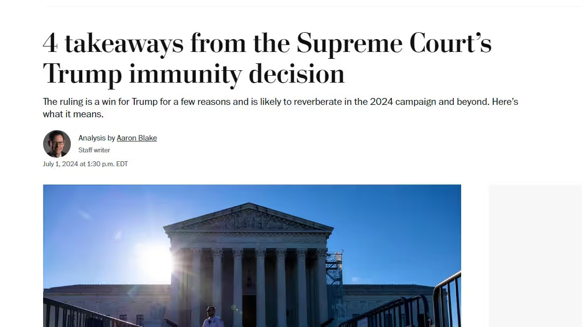 Analyse der "Washington Post".