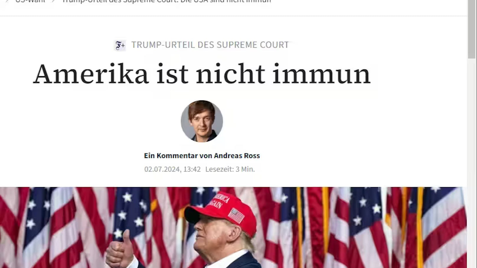 Frankfurter Allgemeine: "Urteil für die Ewigkeit"