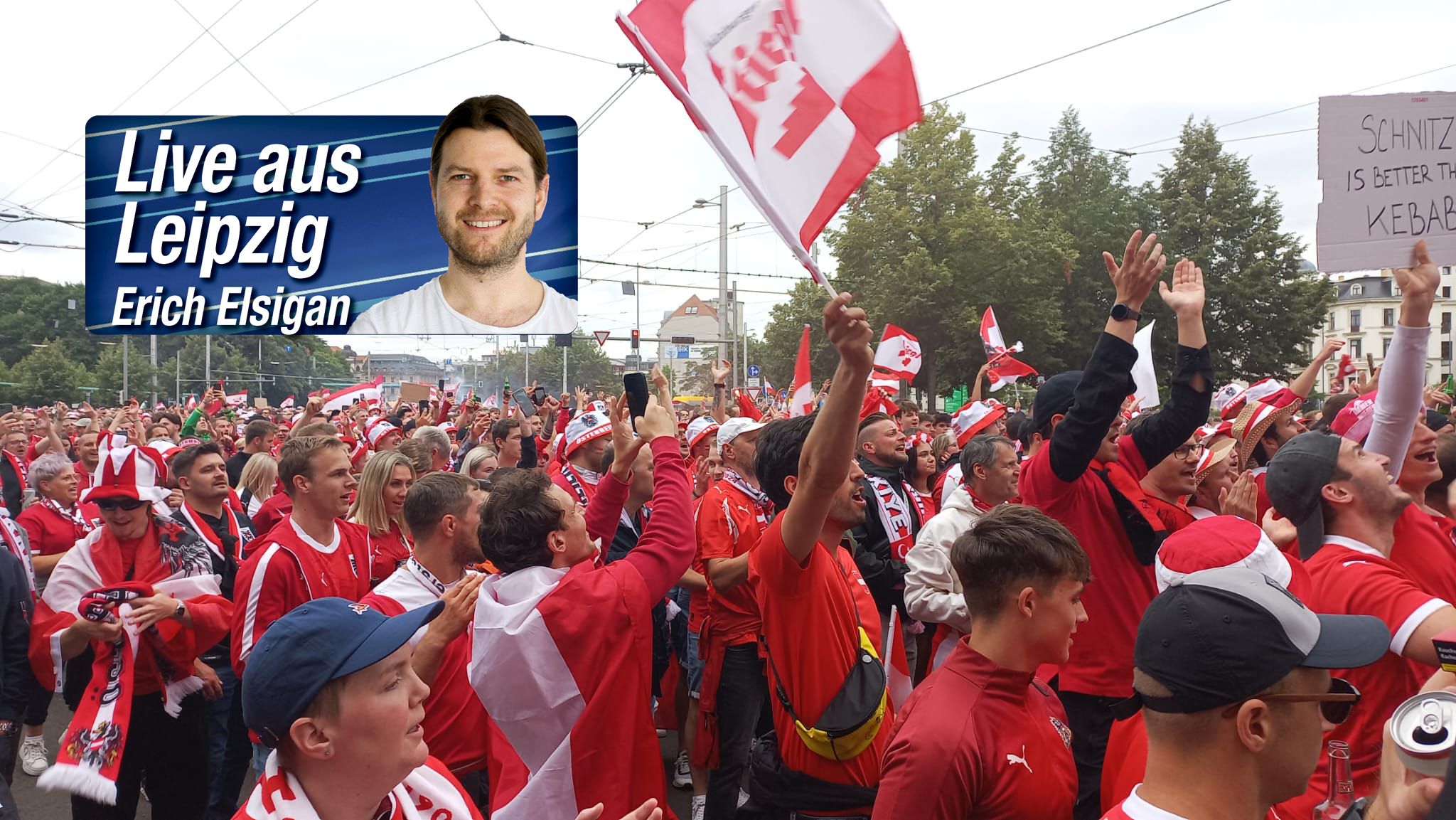 Heute.at - Schnitzel besser als Kebab! ÖFB-Fans fluten Straßen