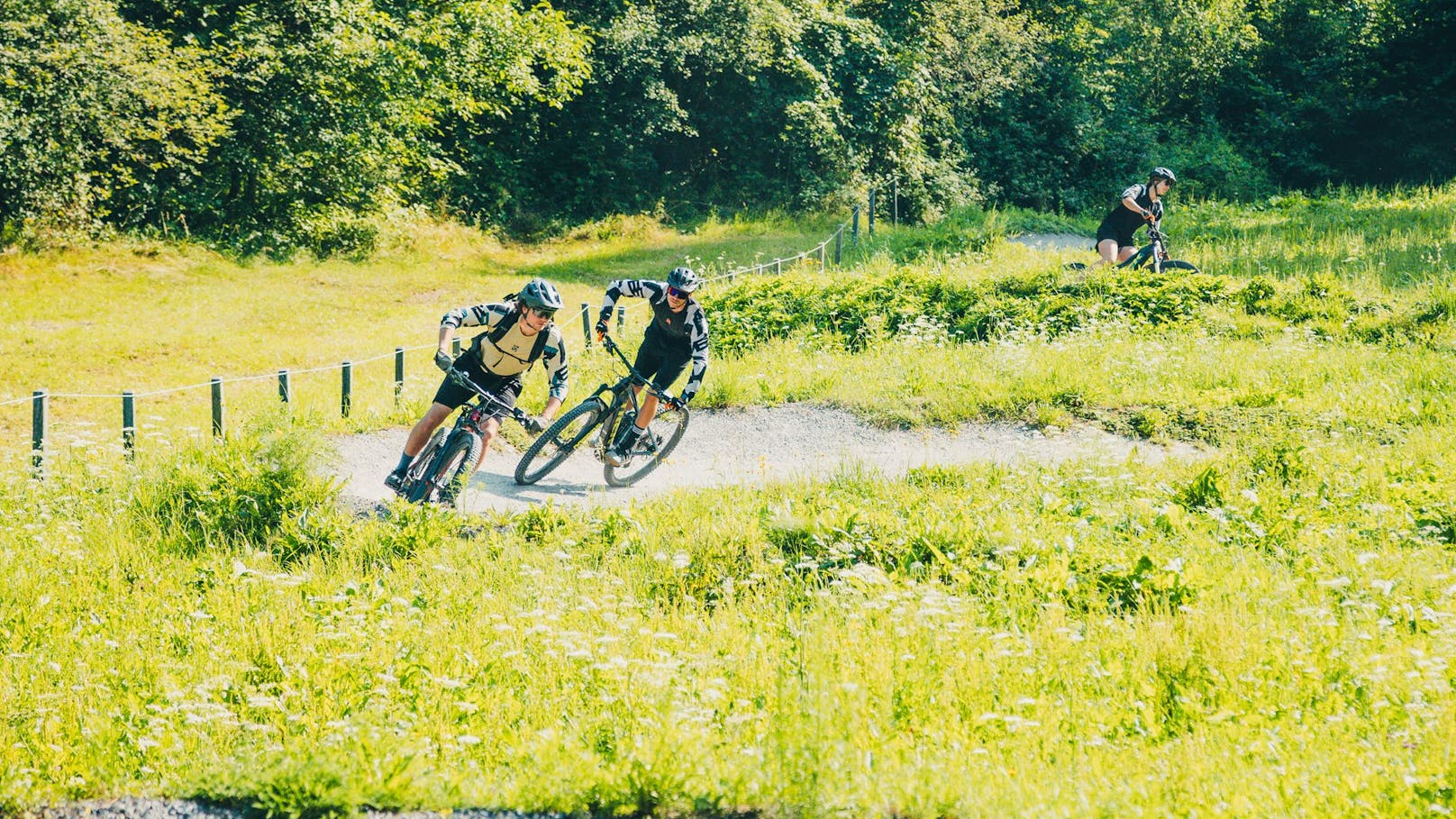 Auf dem Areal gibt es auch eine Mountainbike-Strecke.