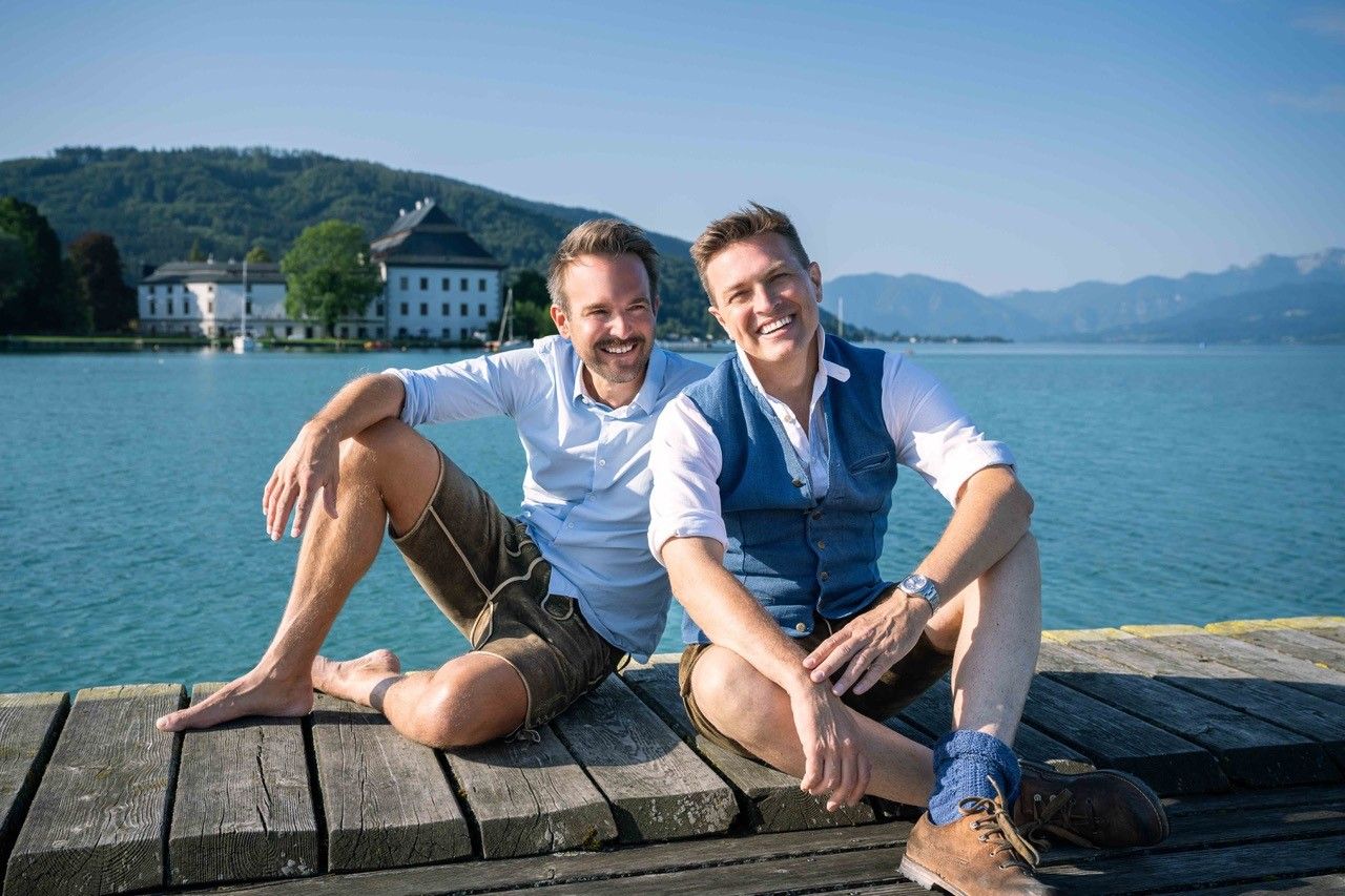 Peter Zeitlhofer und Robert Steiner zu Hause am Attersee