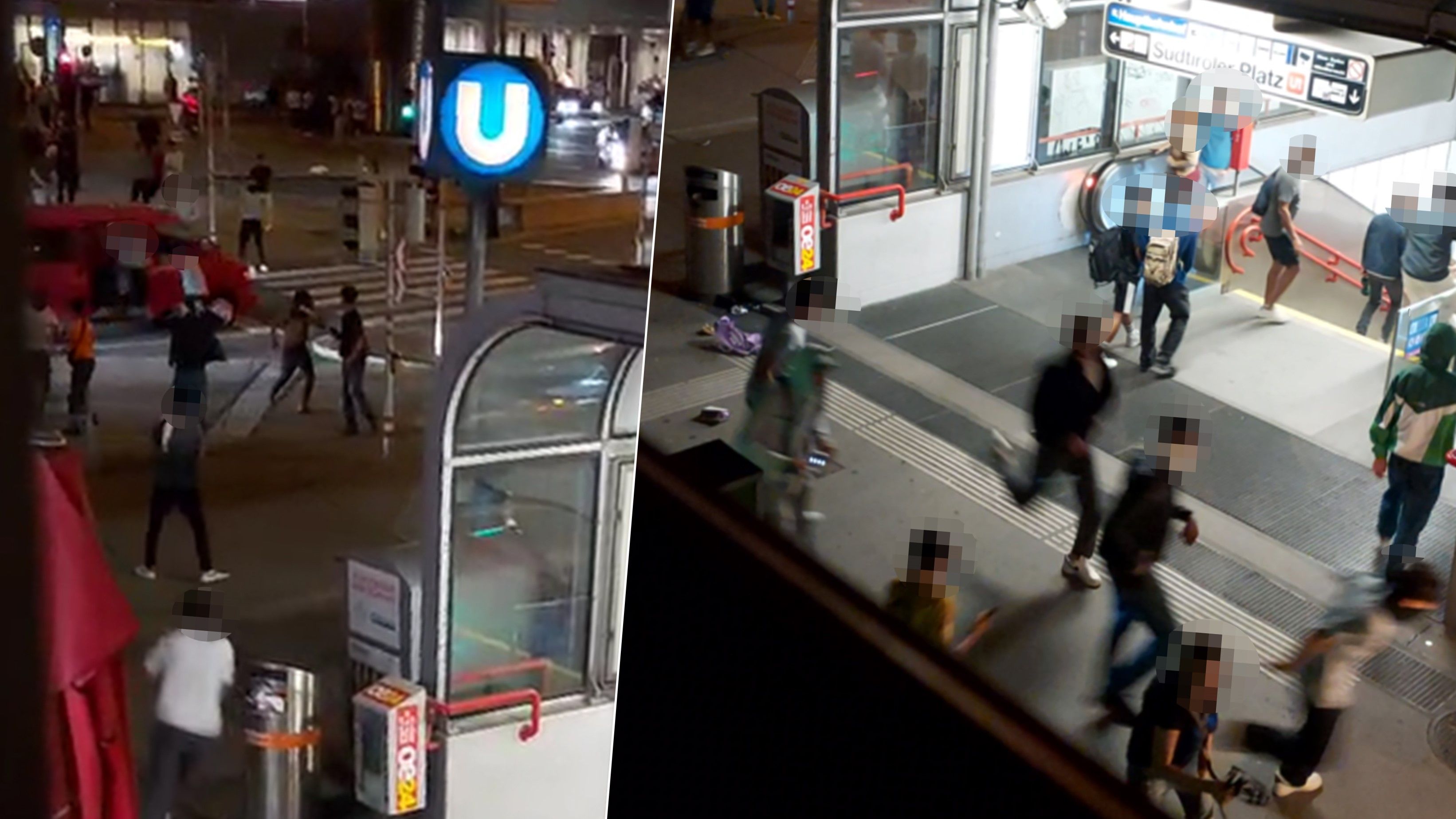 Am Südtiroler Platz attackierten Vermummte mehrere Türkei-Fans in ihren Autos.