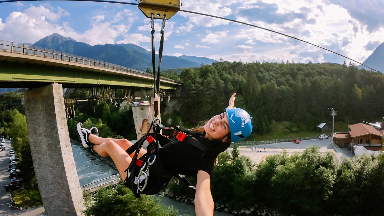 Der Flying Fox ist nichts für schwache Nerven.