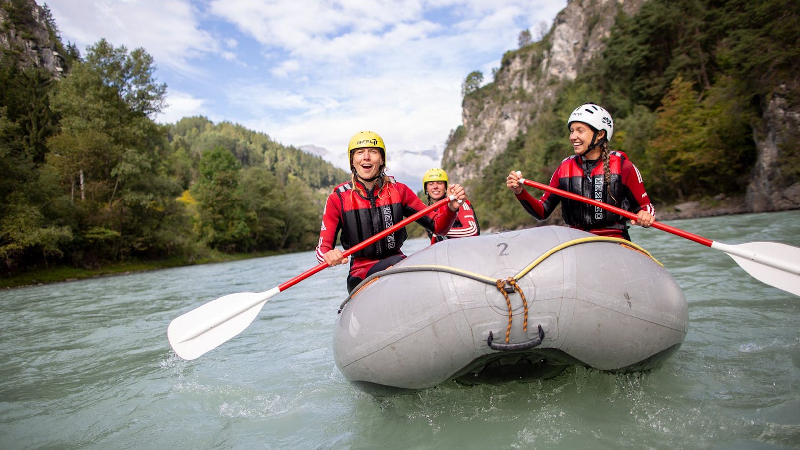 Power-Rafting in der Imster Schlucht.