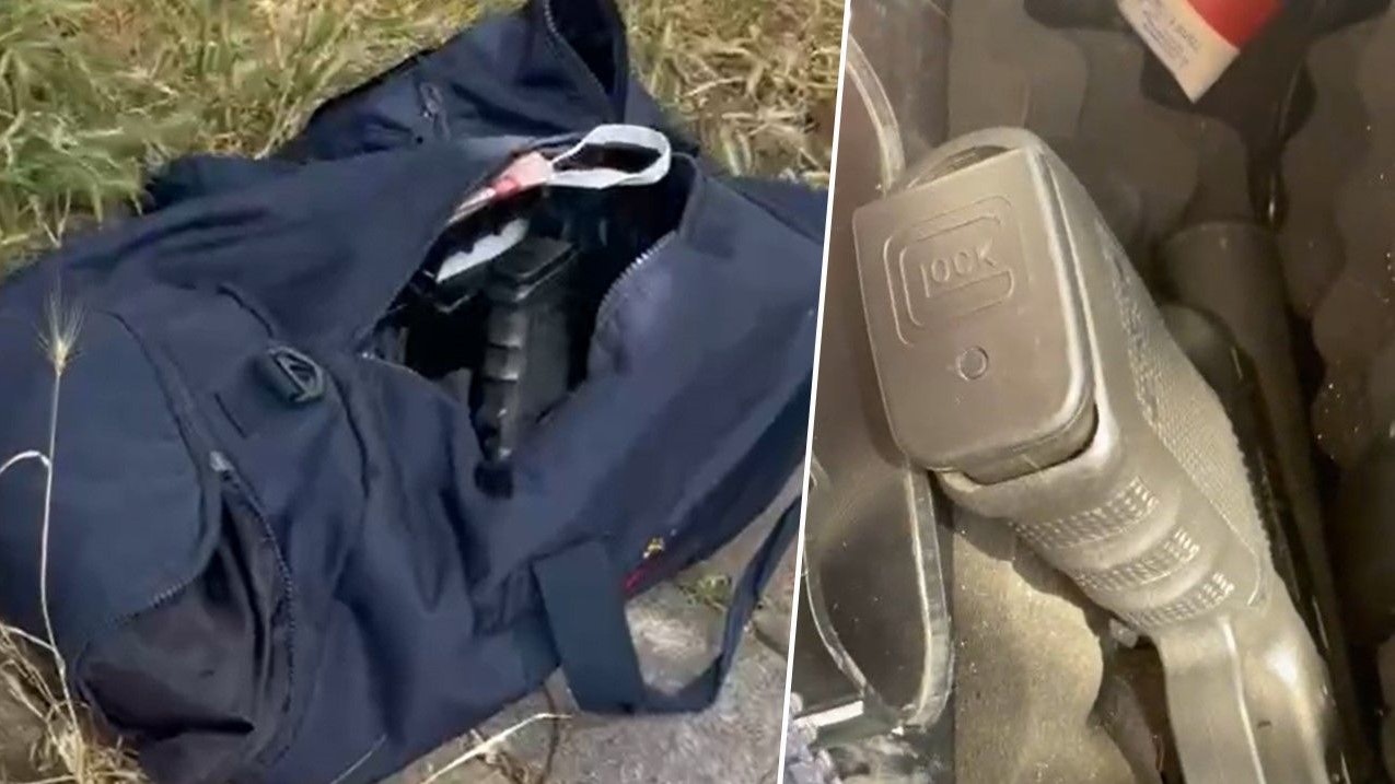 Mann lässt Pistole und Schalldämpfer auf Straße liegen