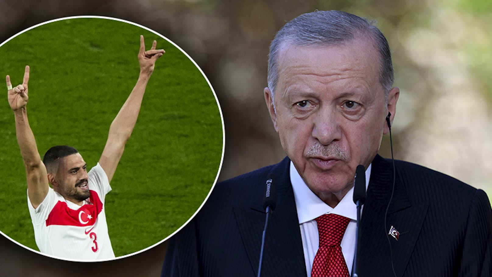 Wolfsgruß-Eklat! Erdogan reist zum Türkei-Viertelfinale