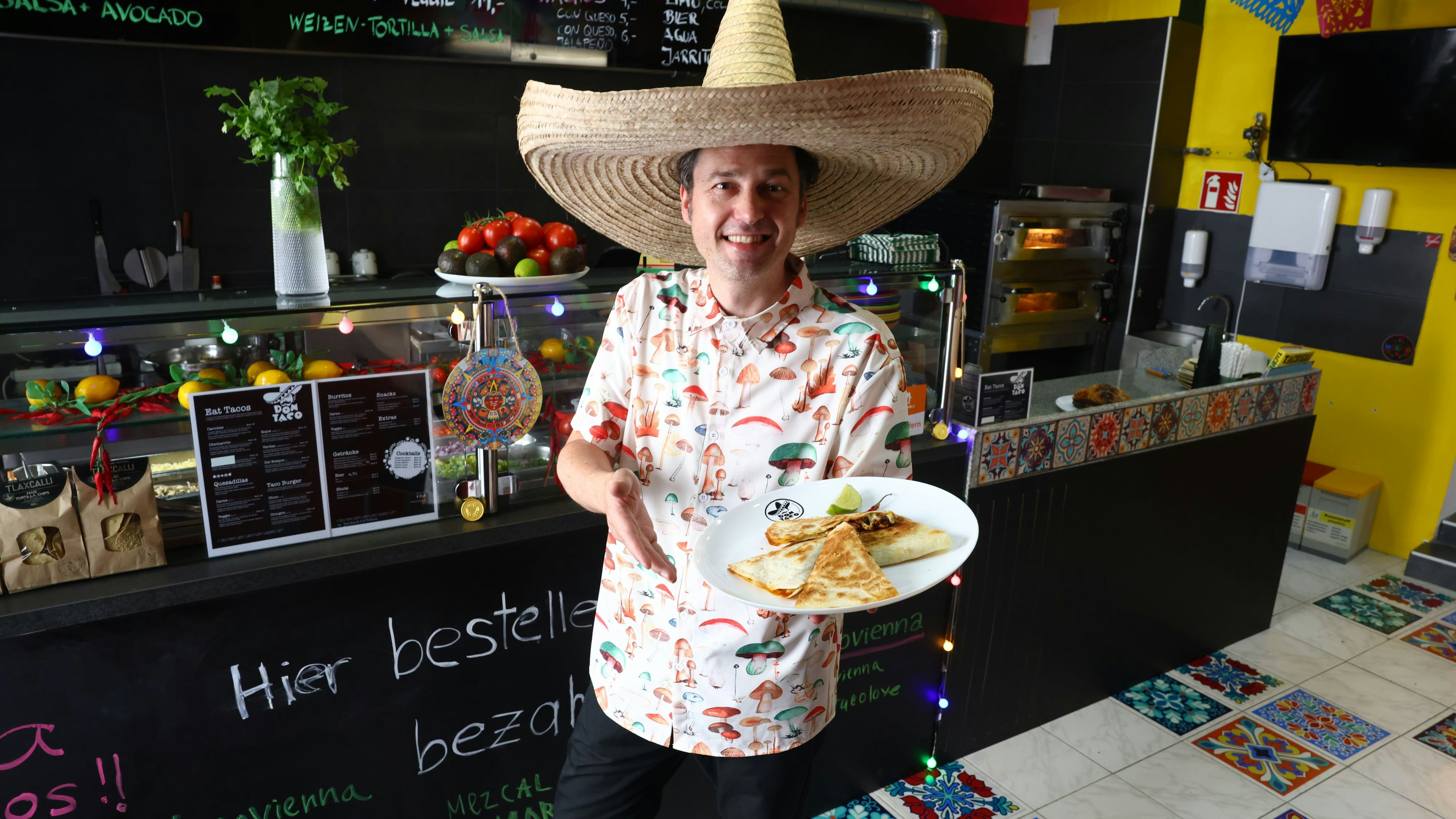 "Don Taco" präsentiert stilecht seine Köstlichkeiten aus Mexiko. 