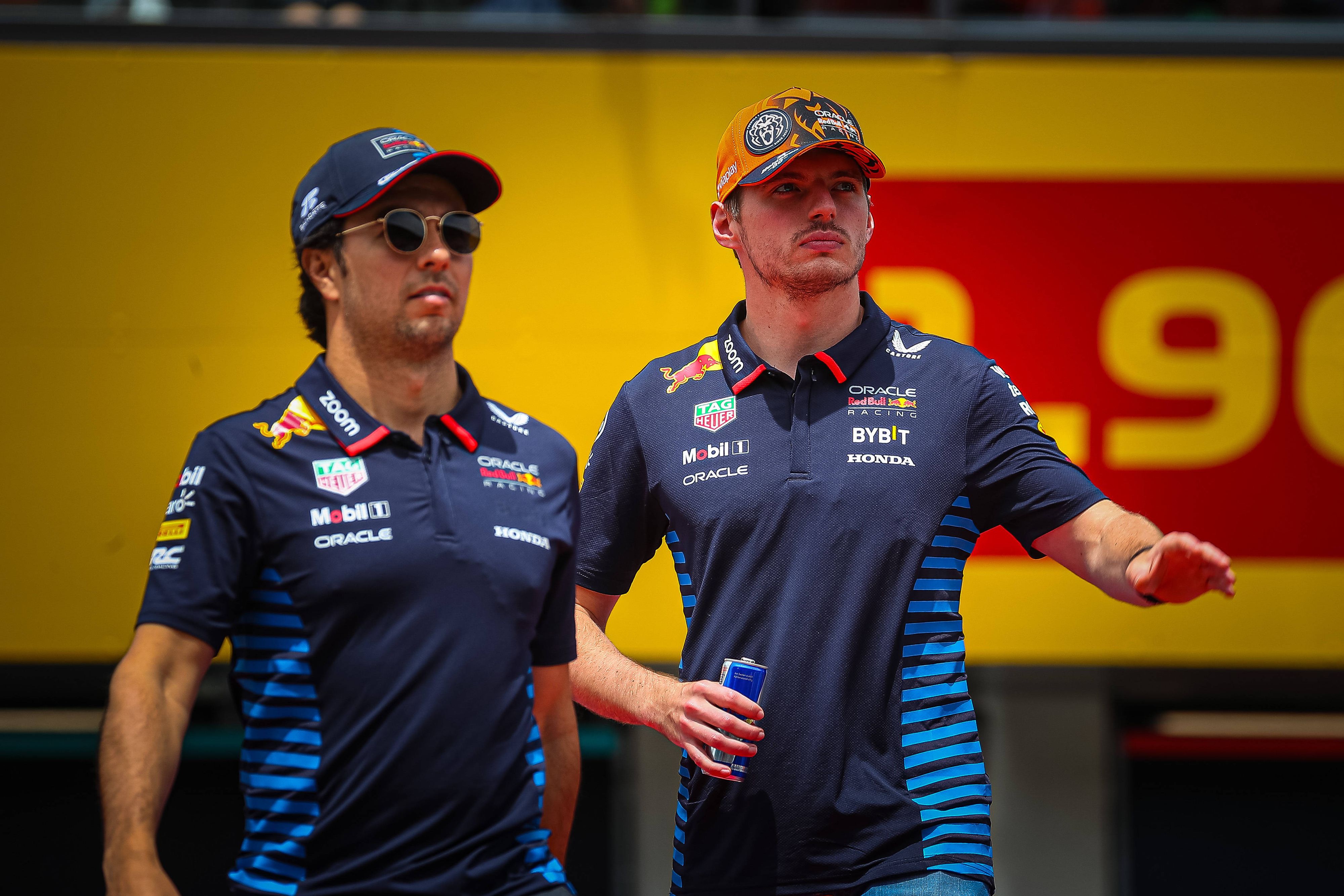 Sergio Perez und Max Verstappen