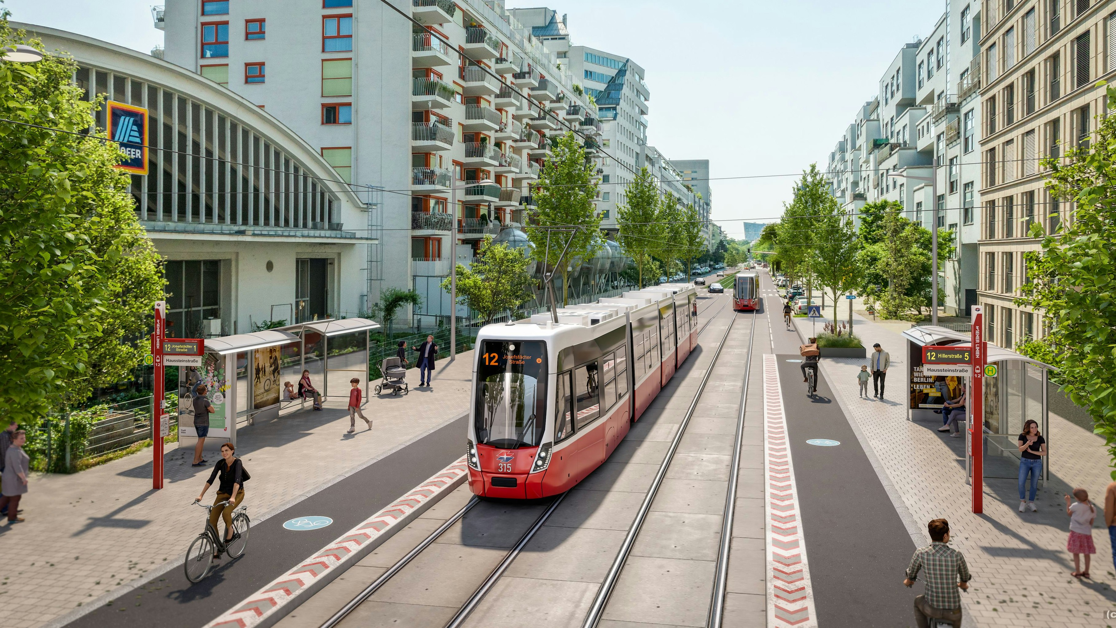 Der Baustart für die neue Linie 12 ist gefallen.