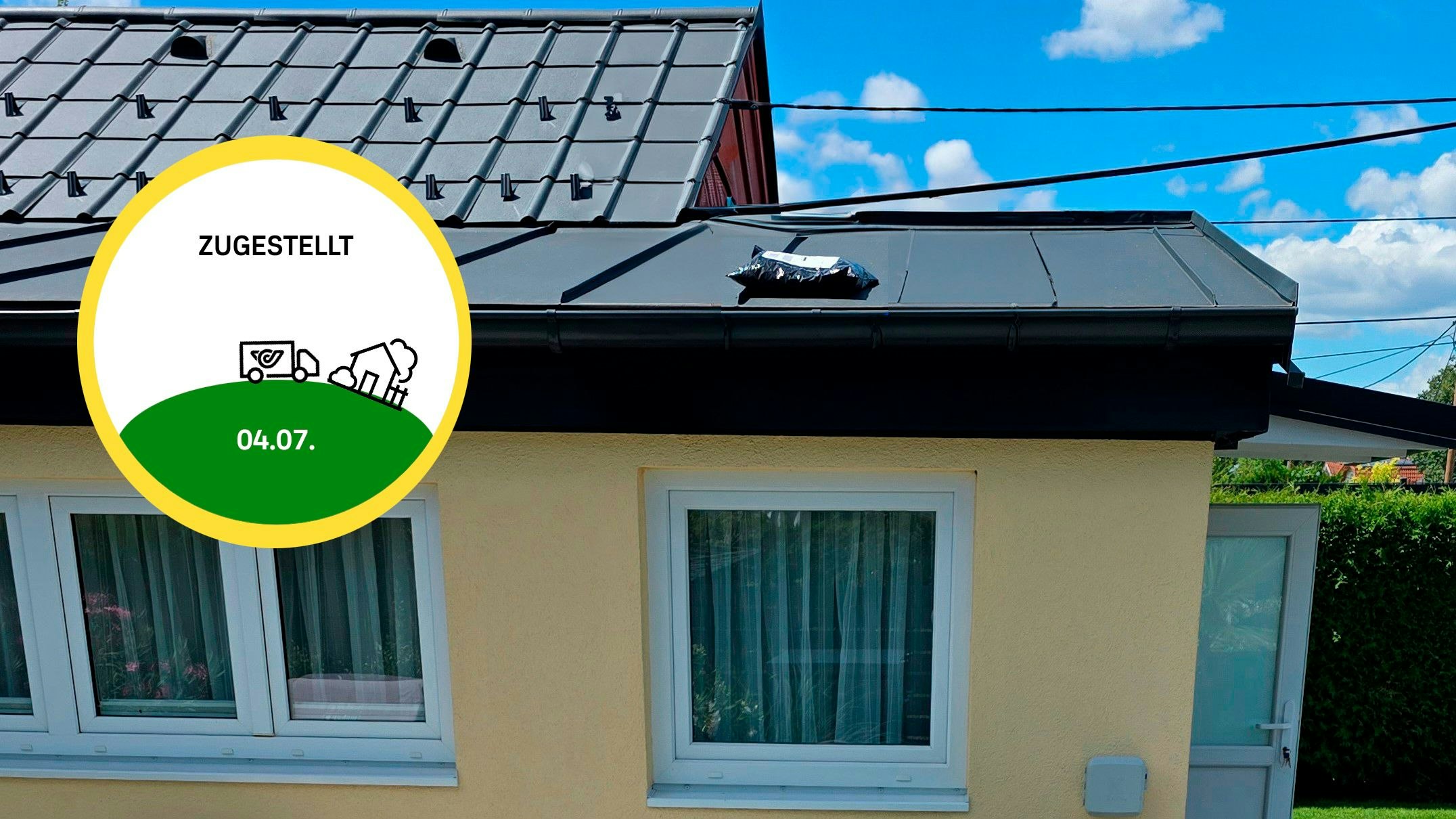 "Paketzuwerfer" – Bestellung von Frau landet auf Dach