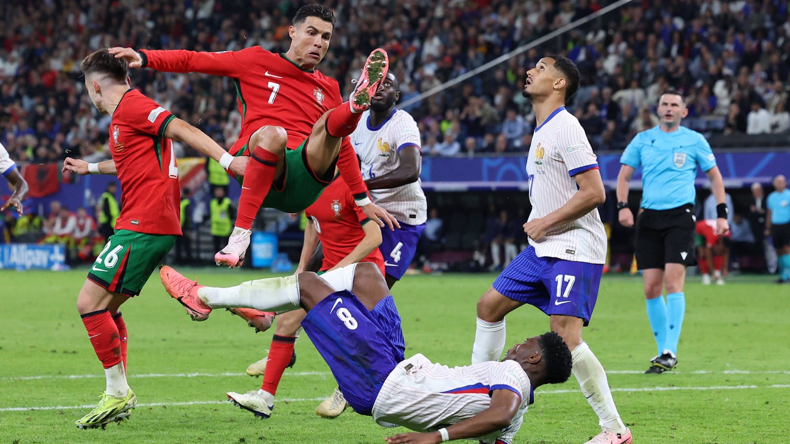 Ronaldo raus! Frankreich schlägt Portugal im Elferkrimi