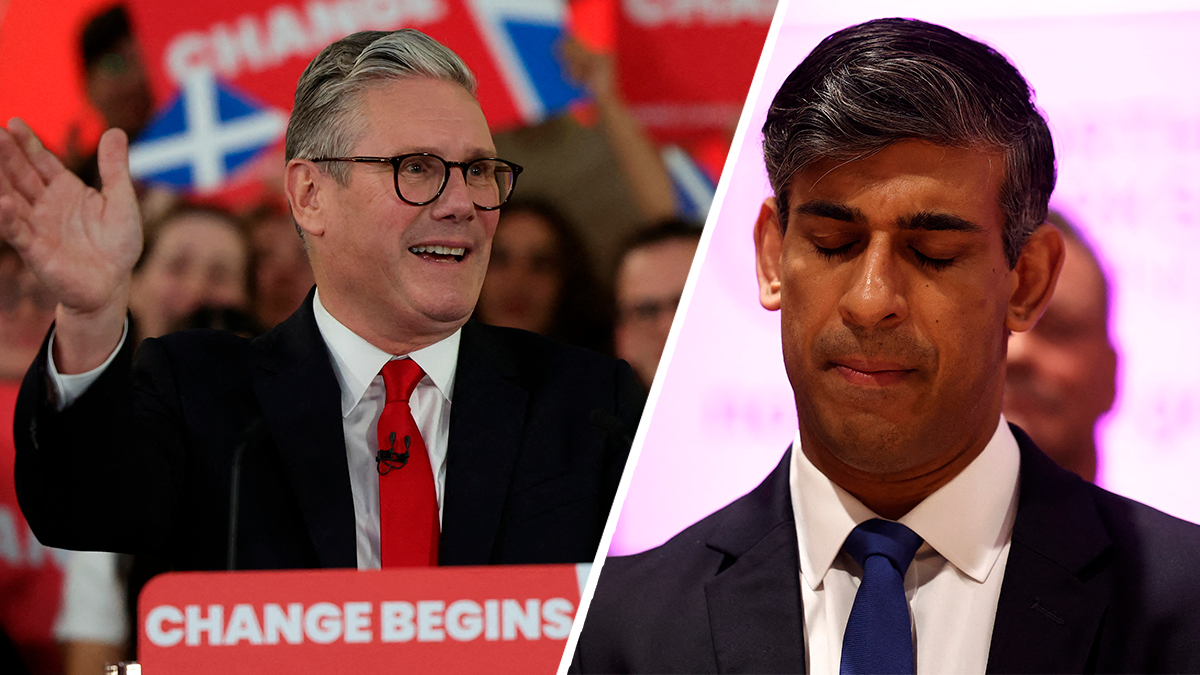 Keir Starmer (Labour) löst Rishi Sunak (Tories) als britischer Premier ab.