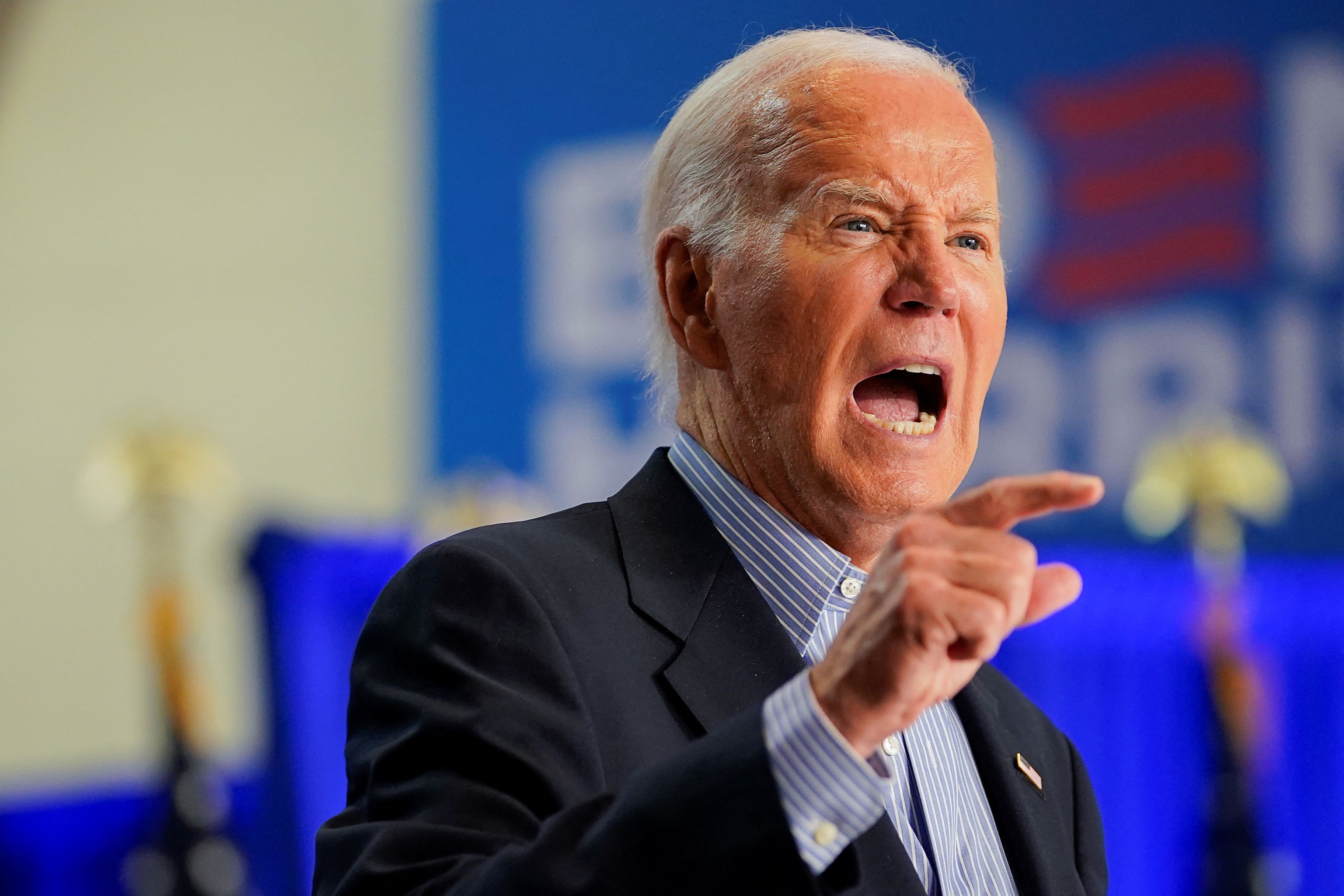 US-Präsident Joe Biden will trotz heftigen Gegenwind seinen Wahlkampf fortsetzen.