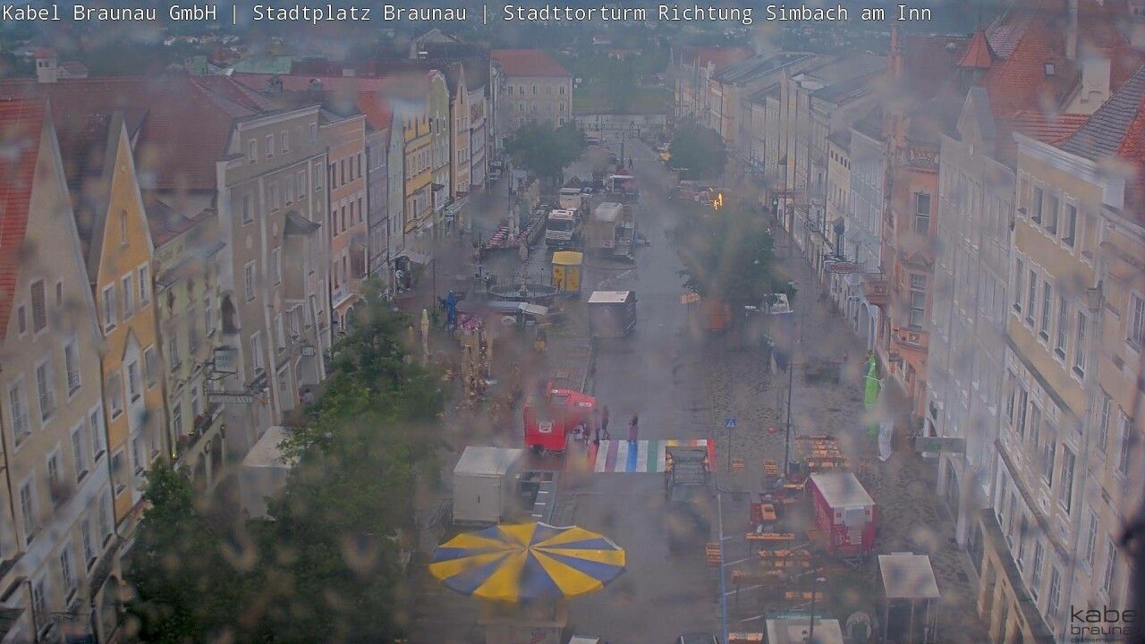 In nur wenigen Minuten rauschte das Unwetter über Braunau am Inn und weiter Richtung Osten.