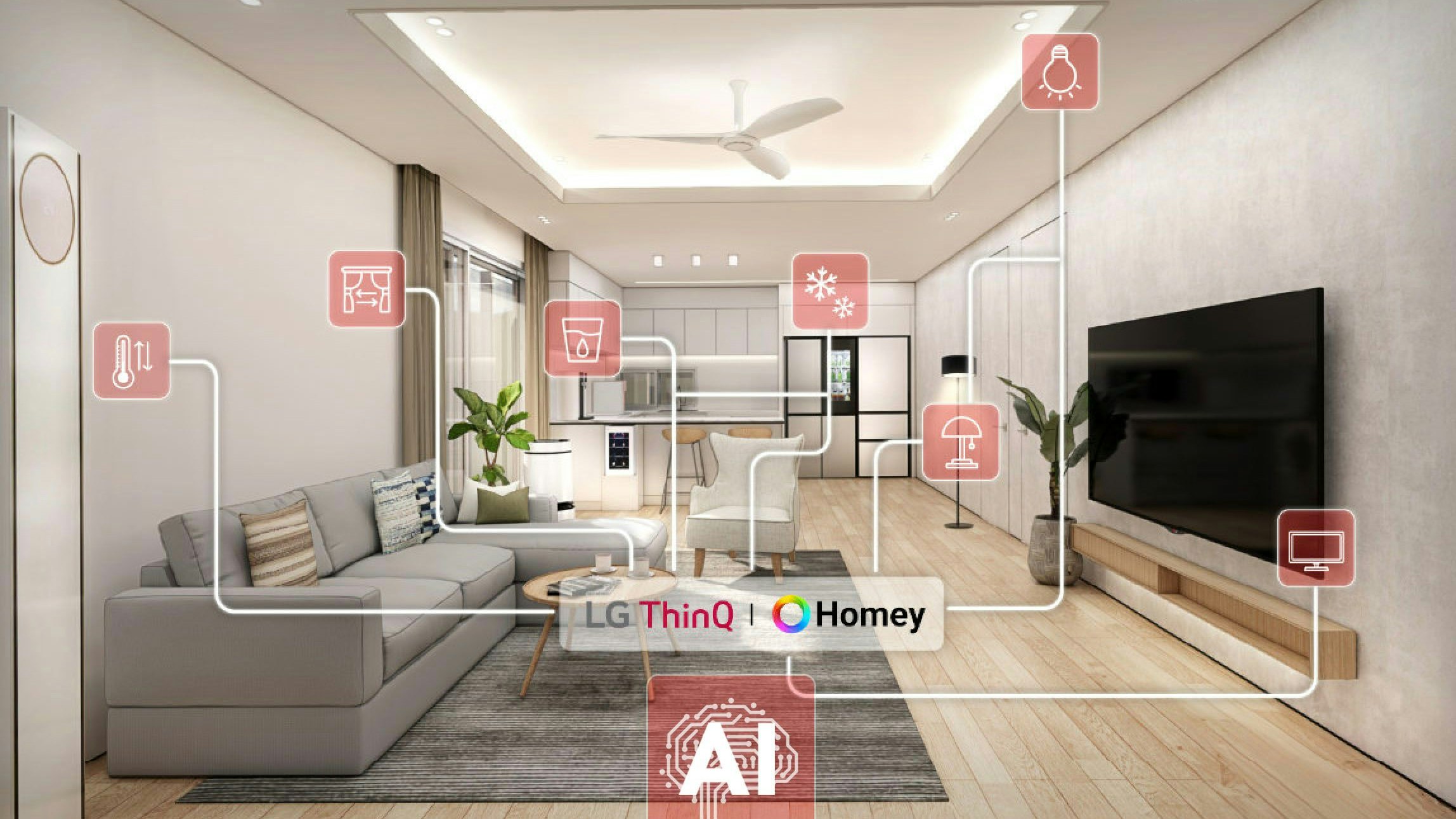 LG möchte den Usern in den Räumen individuelle Lösungen bieten.