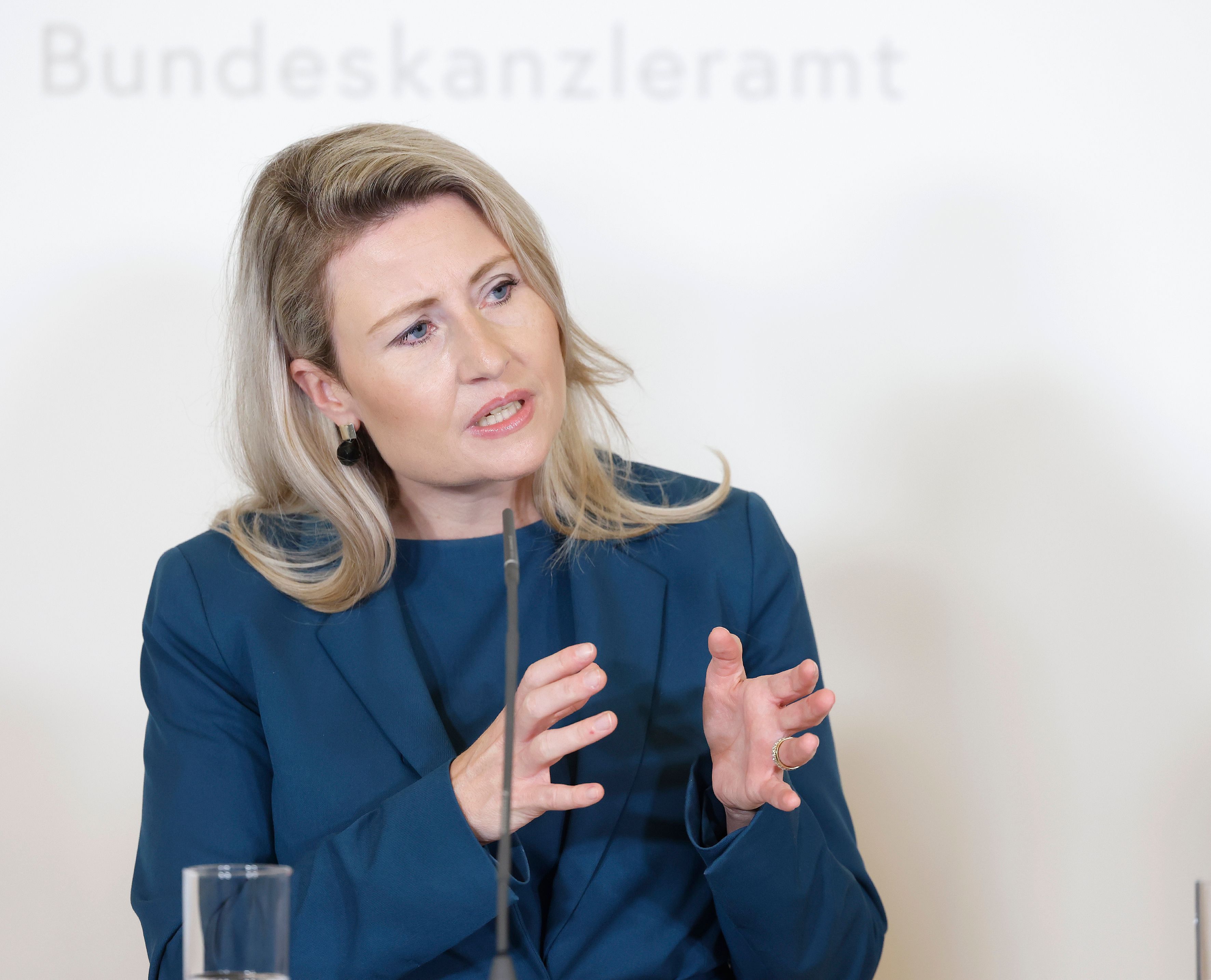 Ministerin Susanne Raab (ÖVP) präsentierte den Integrationsbericht 2024.
