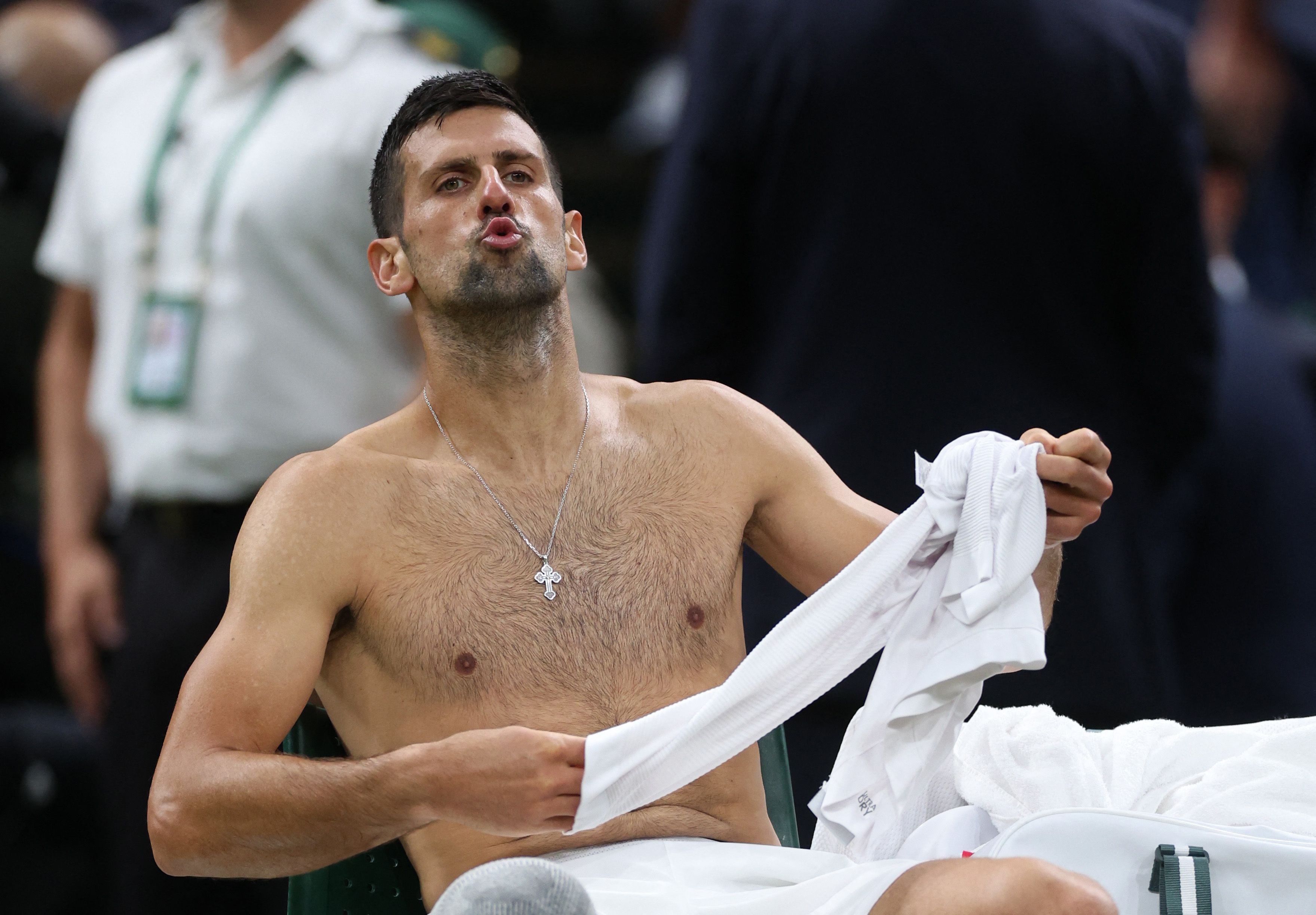 Novak Djokovic buhte Rune-Fans aus.