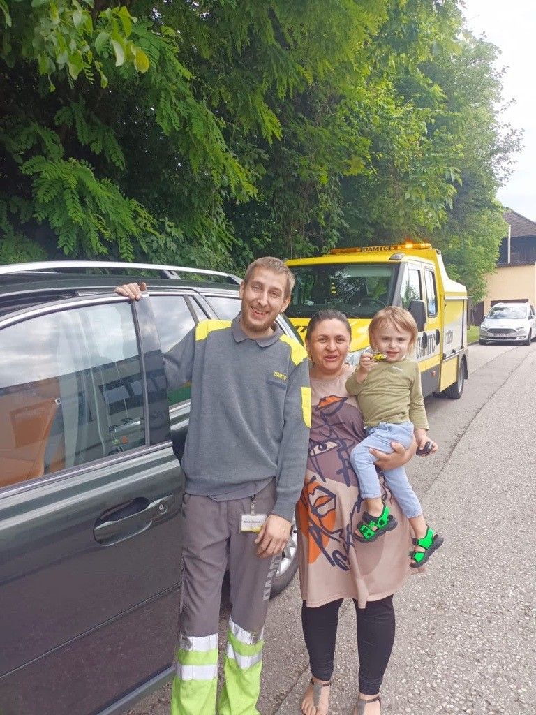 Für ÖAMTC-Pannenhelfer Manuel Grünsteidl setzte es eine Runde Applaus. 