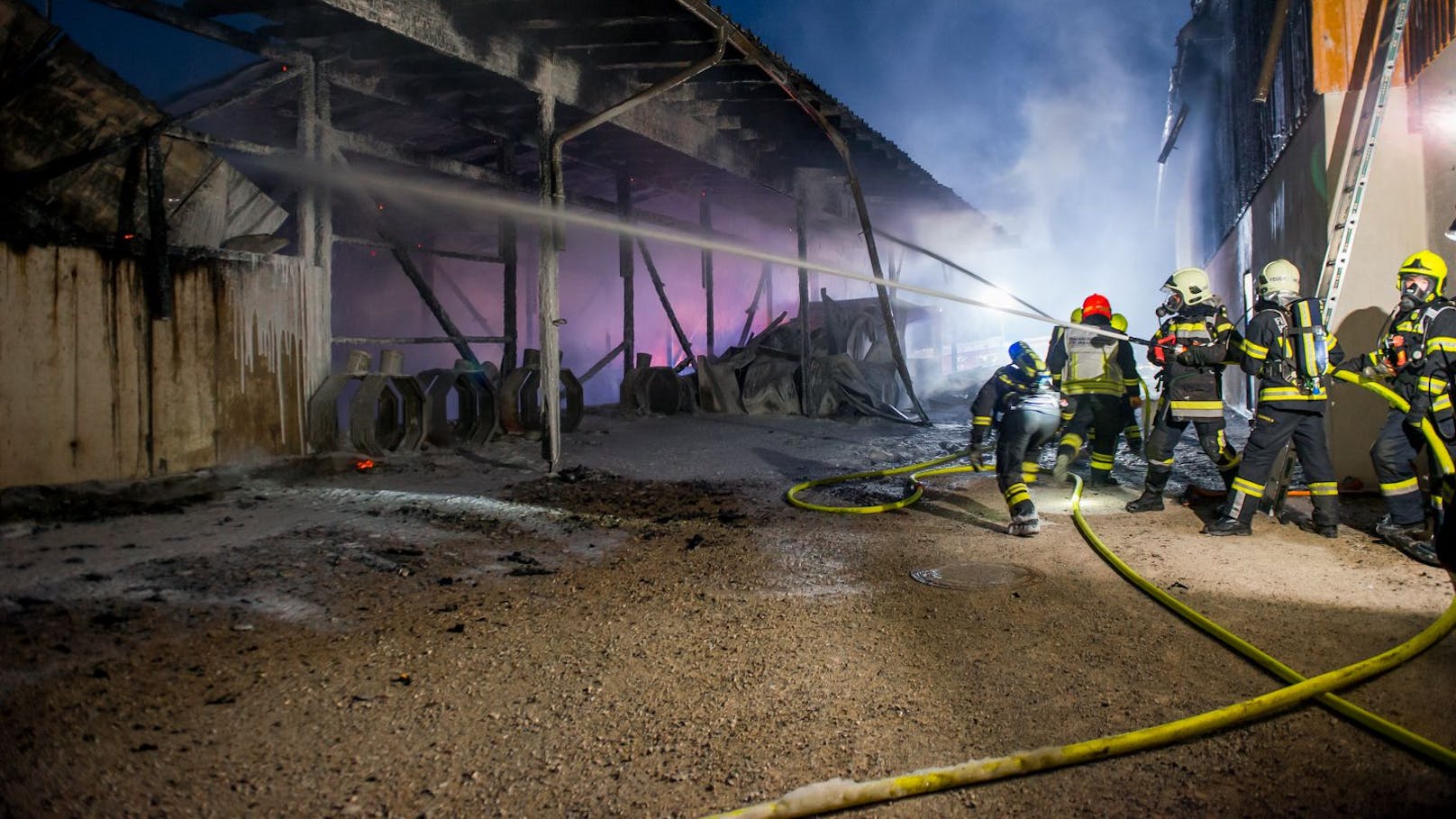 160 Feuerwehrleute kämpften gegen die Flammen.