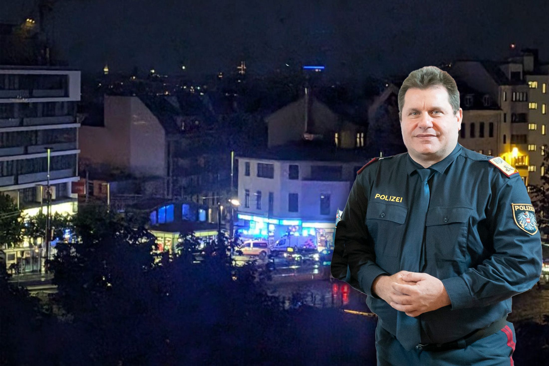 Michael Takacs lobt Beamte: Das erste Blaulichtfahrzeug hatte unter dreißig Sekunden Anfahrtszeit, die WEGA brauchte nur 39 Sekunden zum Bahnhof Meidling.