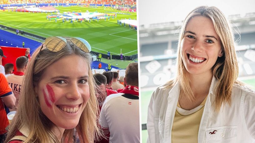 Katharina Liensberger beim ÖFB-Sieg gegen Holland, beim Lehrgang in Gladbach.