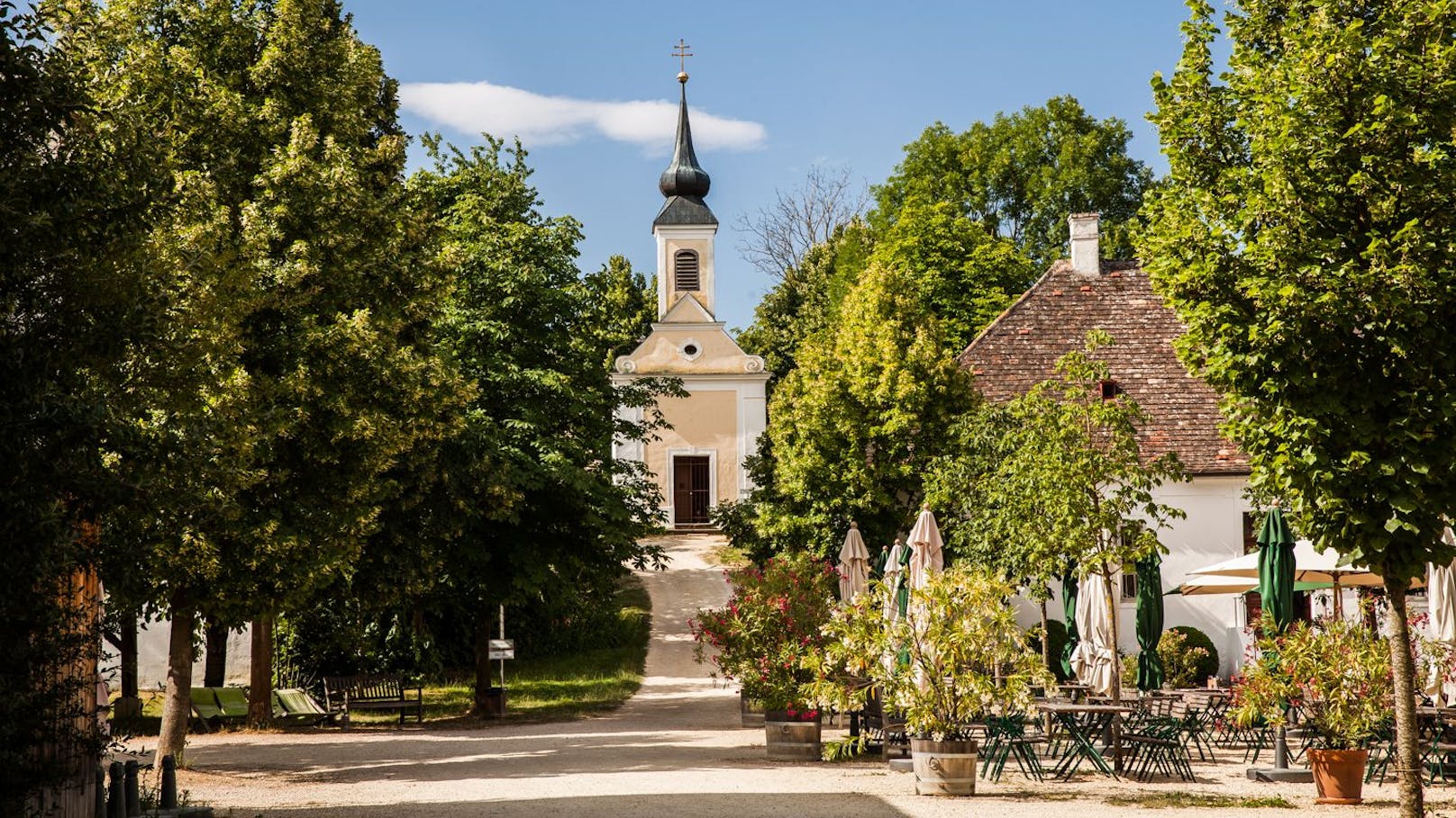 Dorfplatz im Museumsdorf