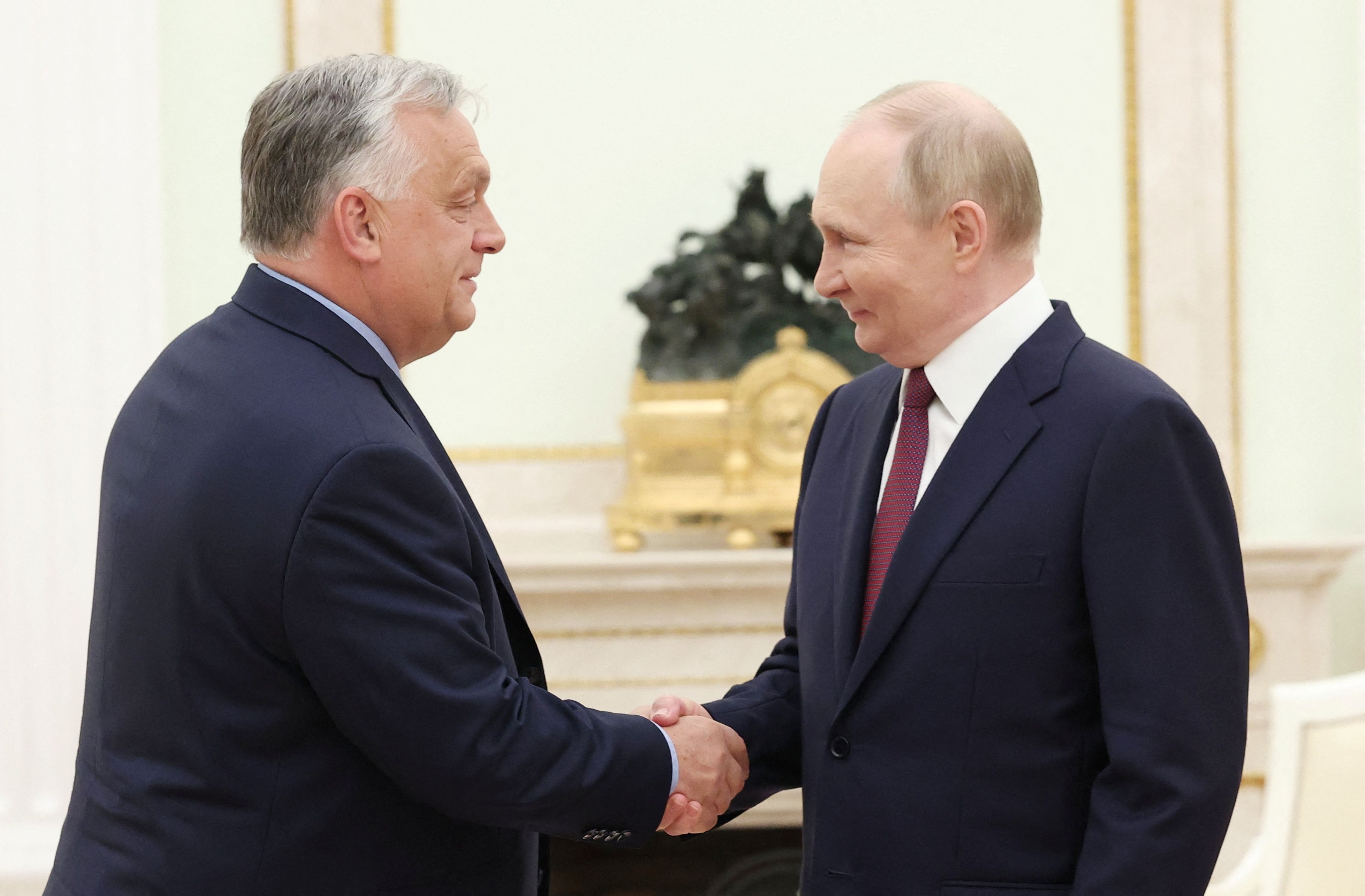 Viktor Orban letzte Woche zu Besuch bei Wladimir Putin.