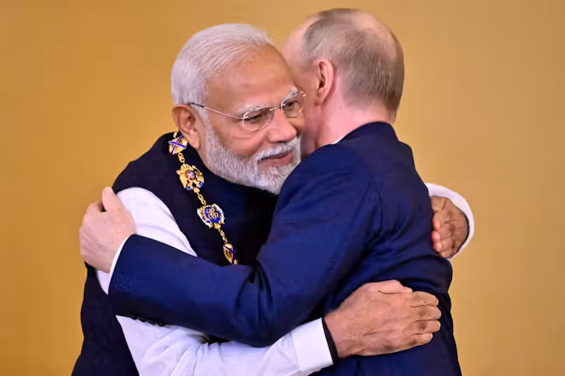 Indien und Russland verbinde eine «privilegierte strategische Partnerschaft», sagte Putin bei dem Treffen im Kreml.