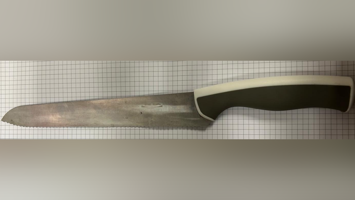 Dieses Messer wurde von den Beamten sichergestellt.