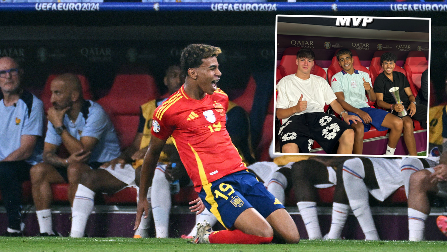 Lamine Yamal erzielte für Spanien gegen Frankreich ein Traumtor.