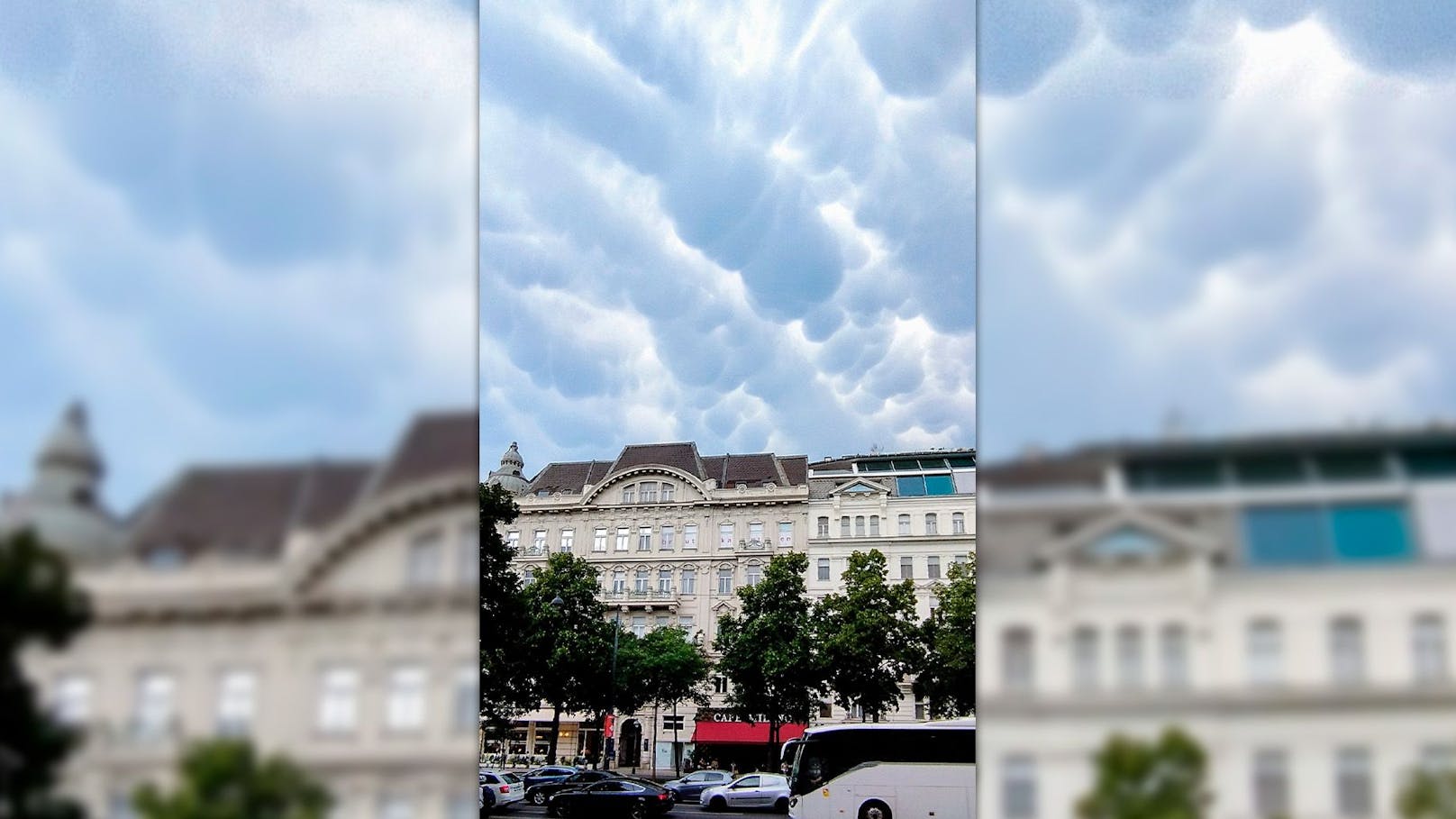 Seltenes Phänomen – spektakuläre Wolken über Wien