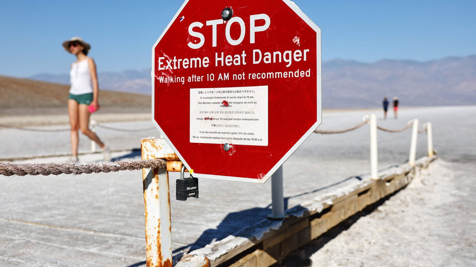 Lebensgefahr durch sengende Hitze im Death Valley