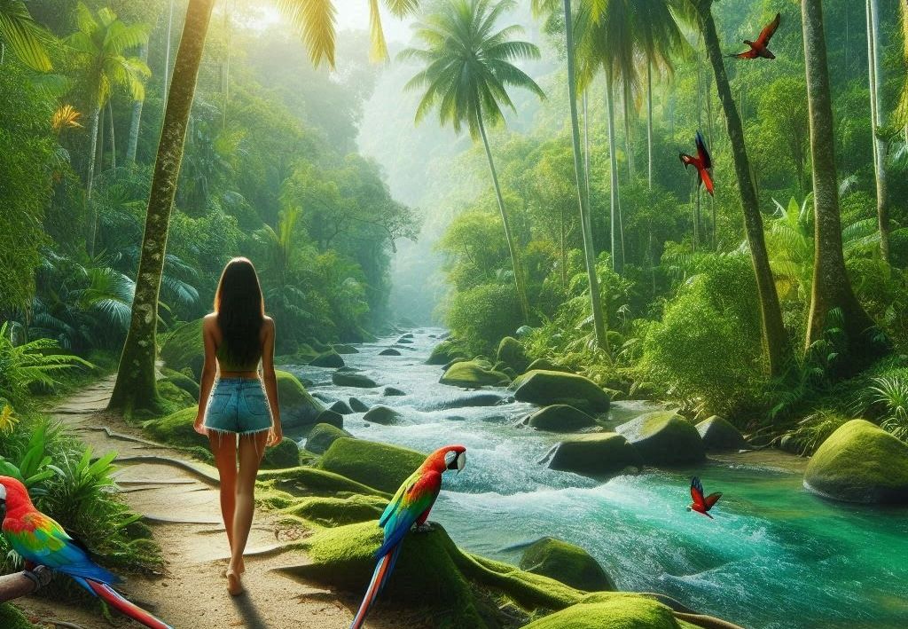 Palmenhaine für die Ölgewinnung haben auch ihre schönen Seiten