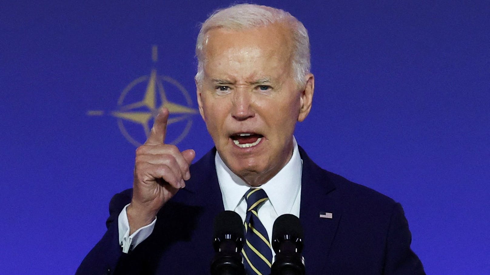 Joe Biden hält kraftvolle Rede – mit Teleprompter
