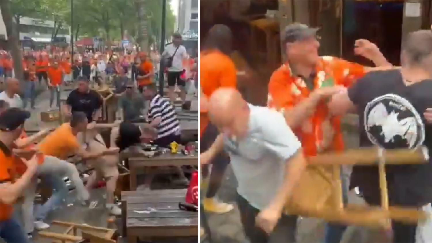 Heute.at - Fans liefern sich vor Halbfinal-Hit wüste Schlägerei