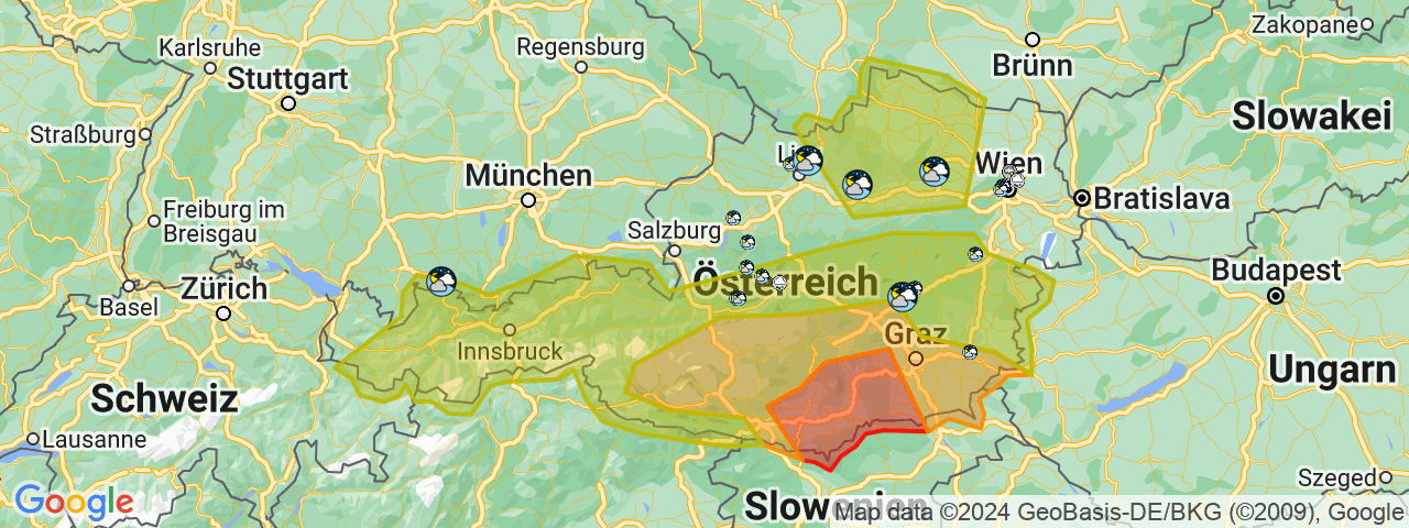 Am Donnerstag drohen in weiten Teilen des Landes schwere Unwetter. 