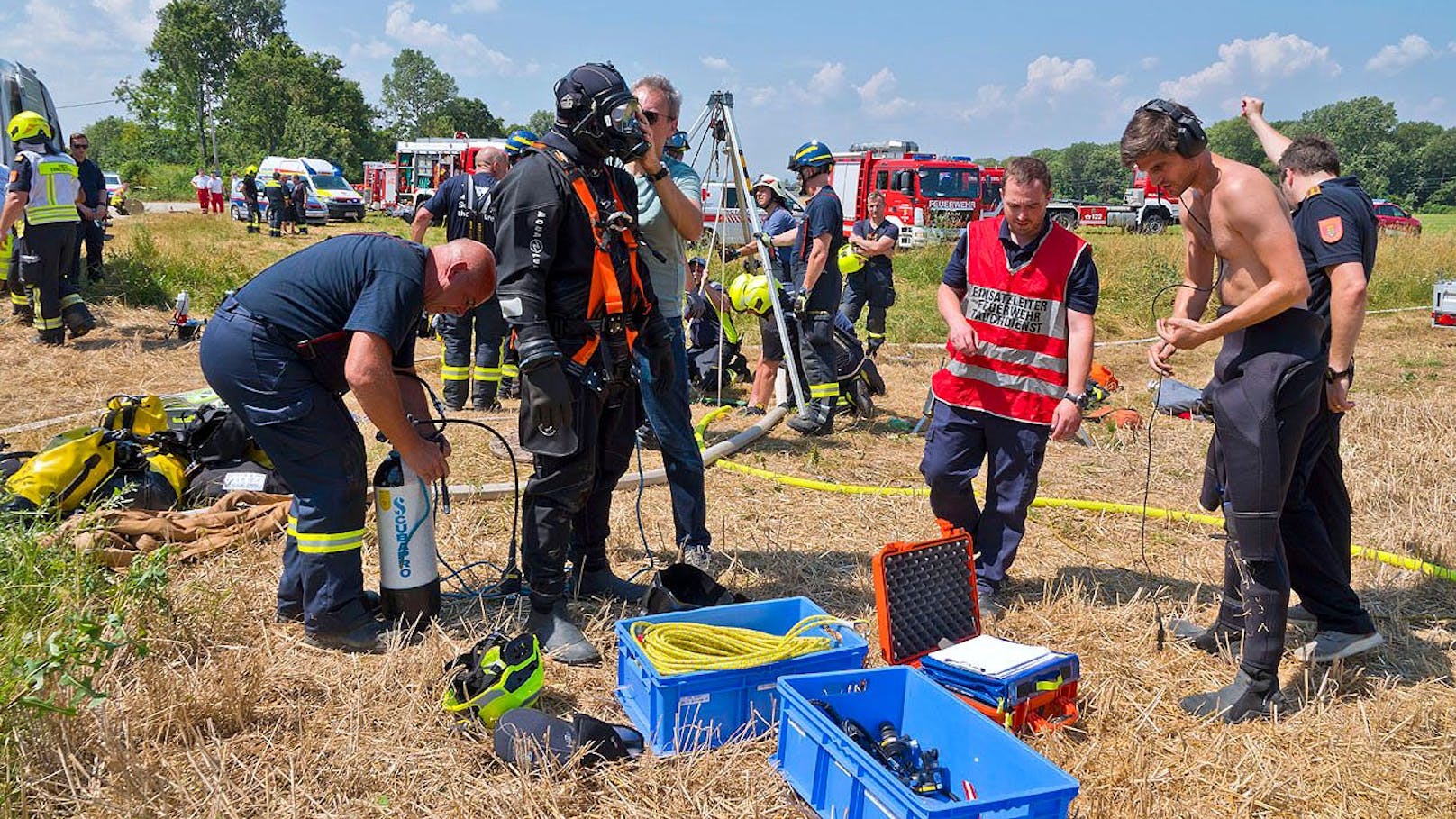 Arbeiter in Kanalsystem von Flutwelle getötet