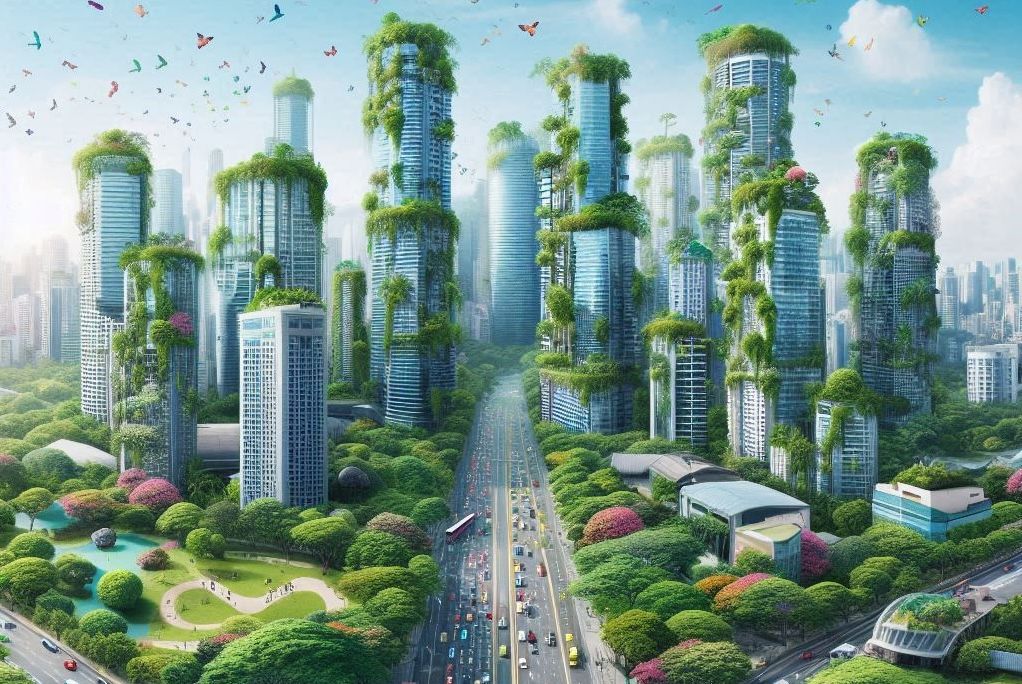 Grüne Vision: eine Stadt voller Bäume