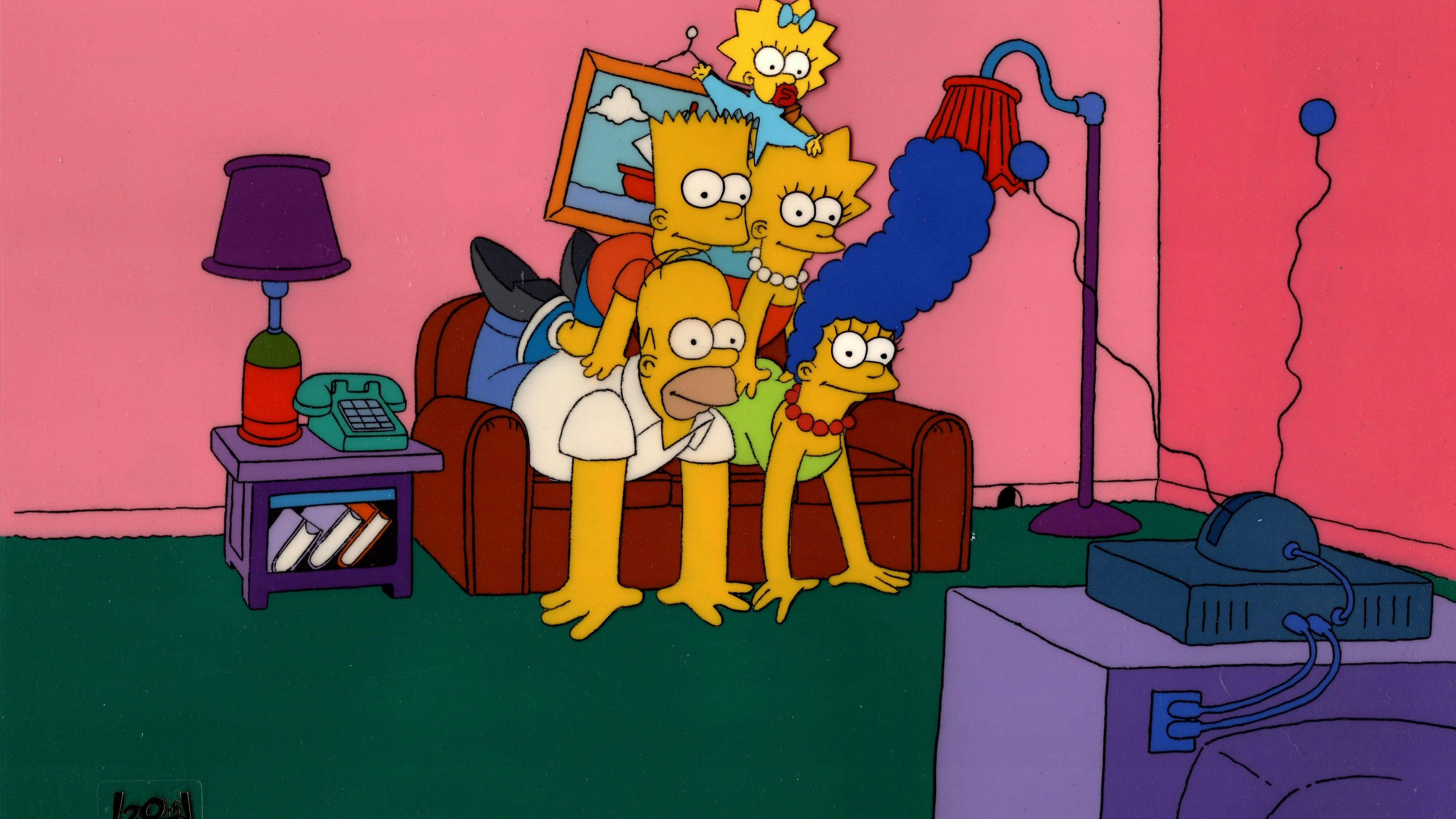 Einzelbild aus dem "Simpsons"-Vorspann: Das Sofa-Element kommt in jeder Folge vor und wird auch jedes Mal variiert – für Fans ein wichtiges Kreativ-Element der Serie