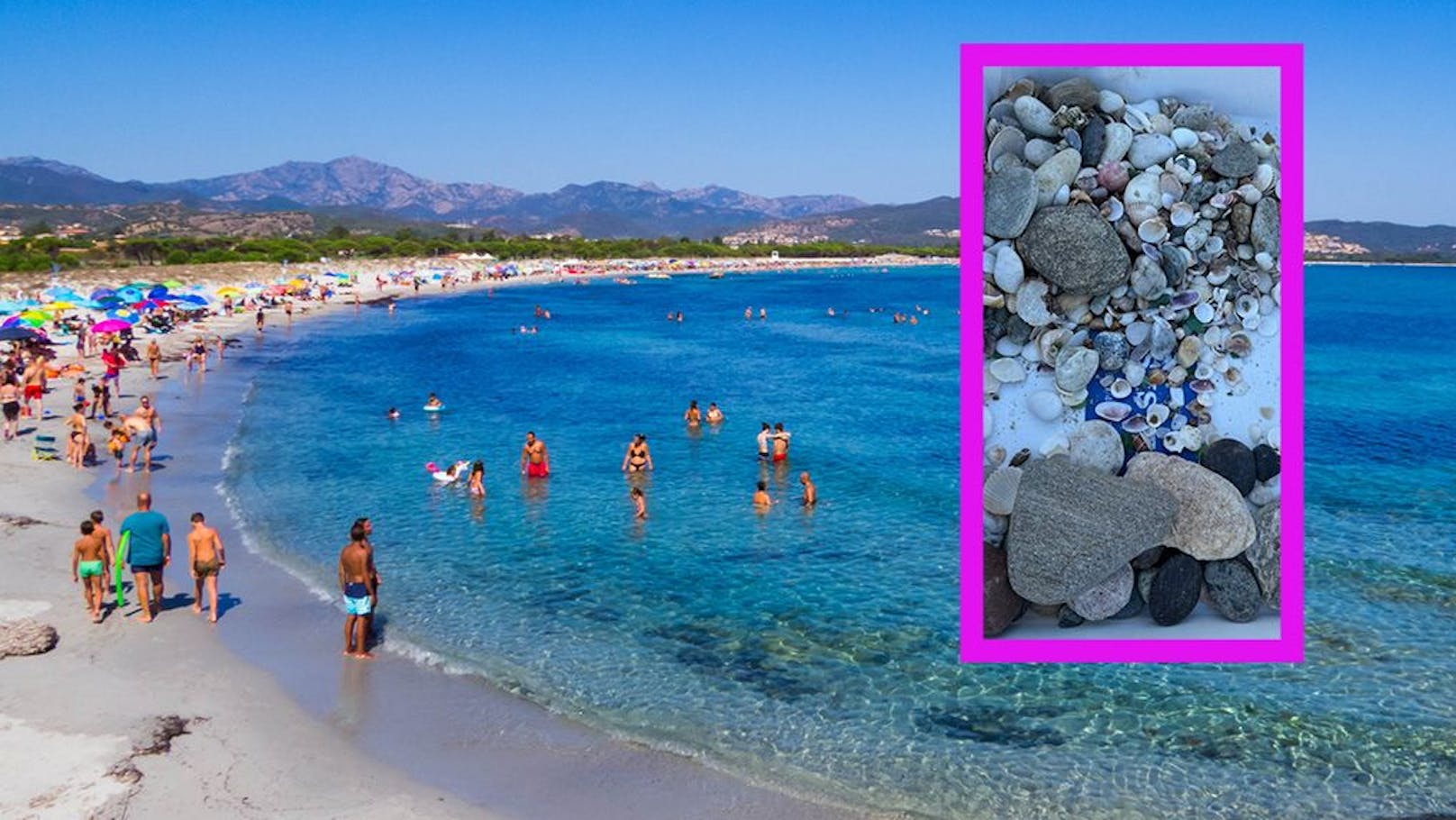 Steine eingepackt – Touristen auf Sardinien angezeigt