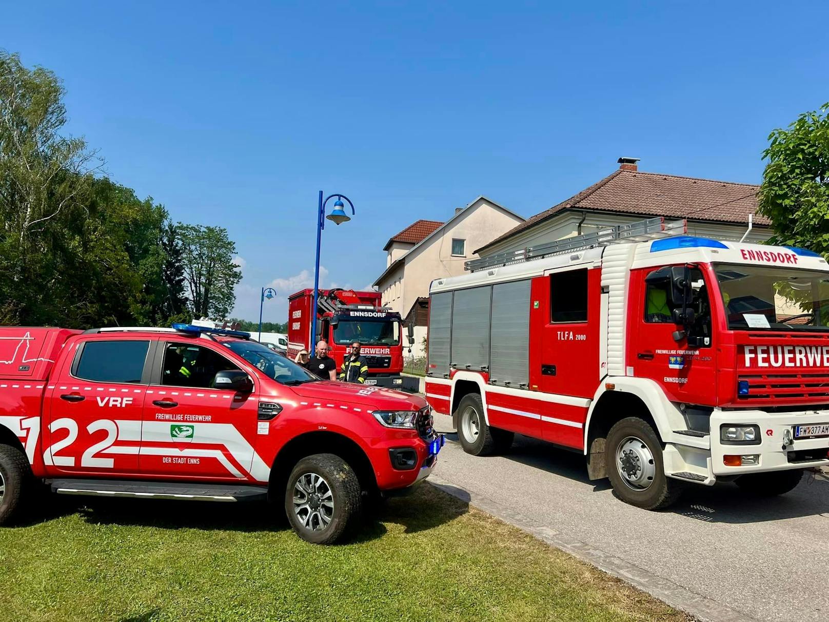 Die Feuerwehren waren schnell zur Stelle.