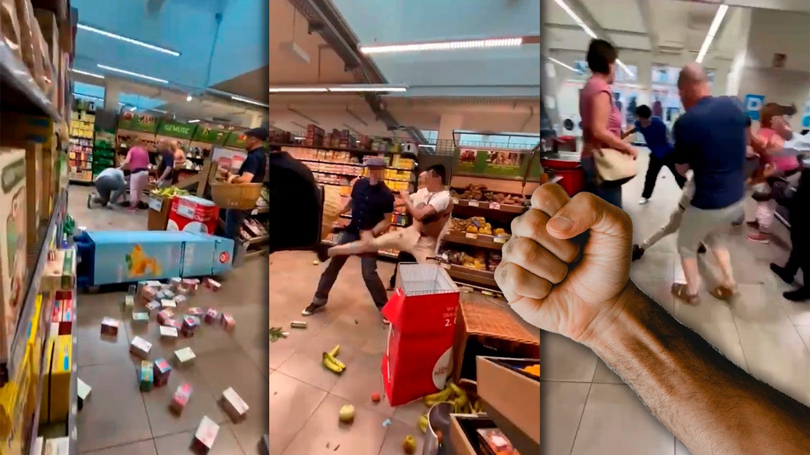FPÖ-Mann in Supermarkt von Männern niedergeprügelt