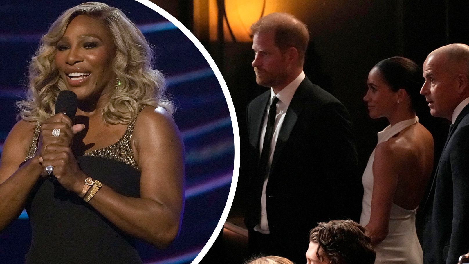 Ausgerechnet Williams machte Witze über Meghan und Harry.