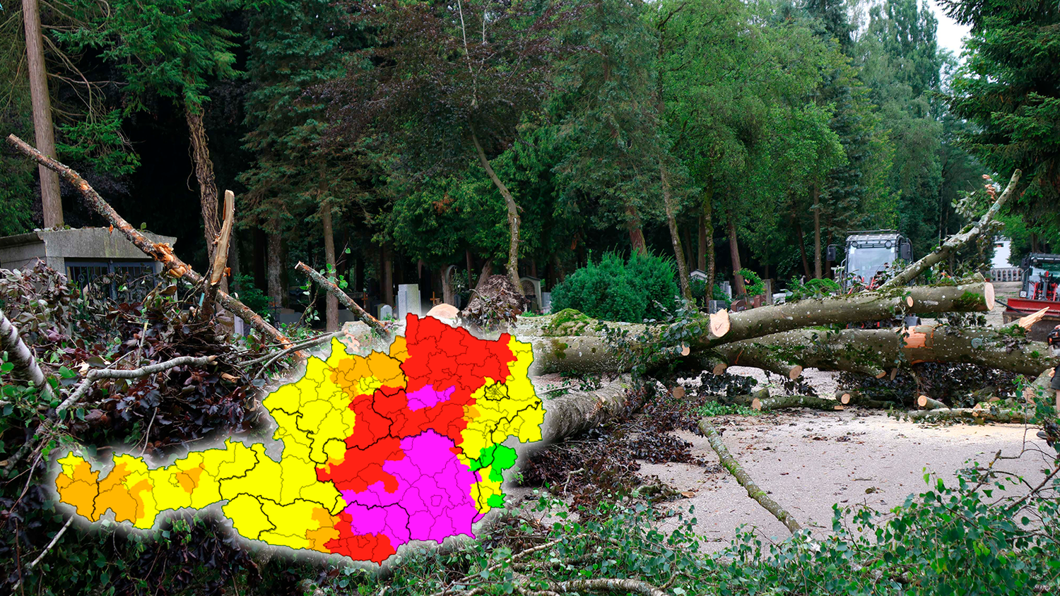 Auch am Freitag wüten wieder schwere Unwetter über Österreich.