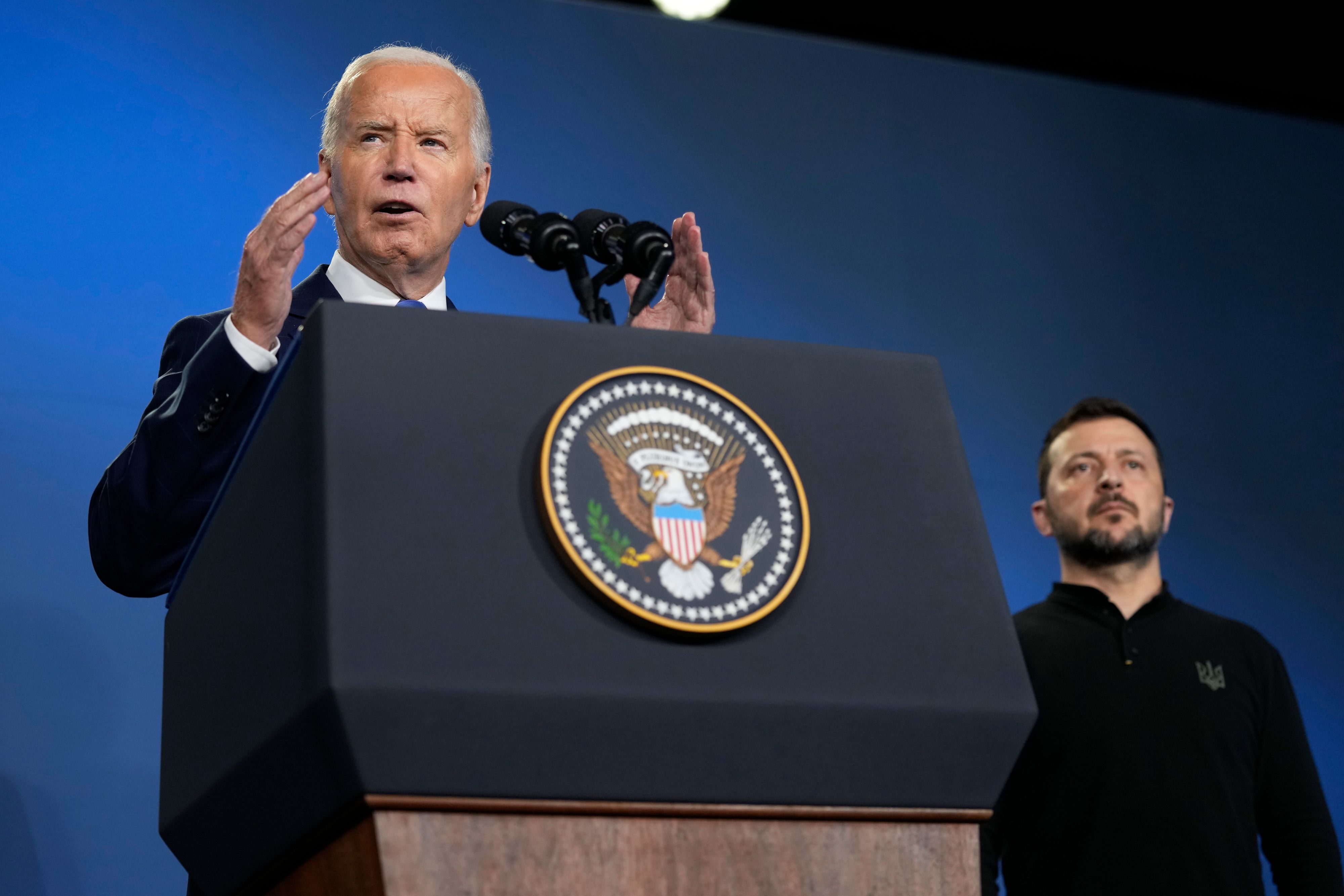 Donald Trump wird es freuen: US-Präsident Joe Biden sprach den ukrainischen Präsidenten mit 