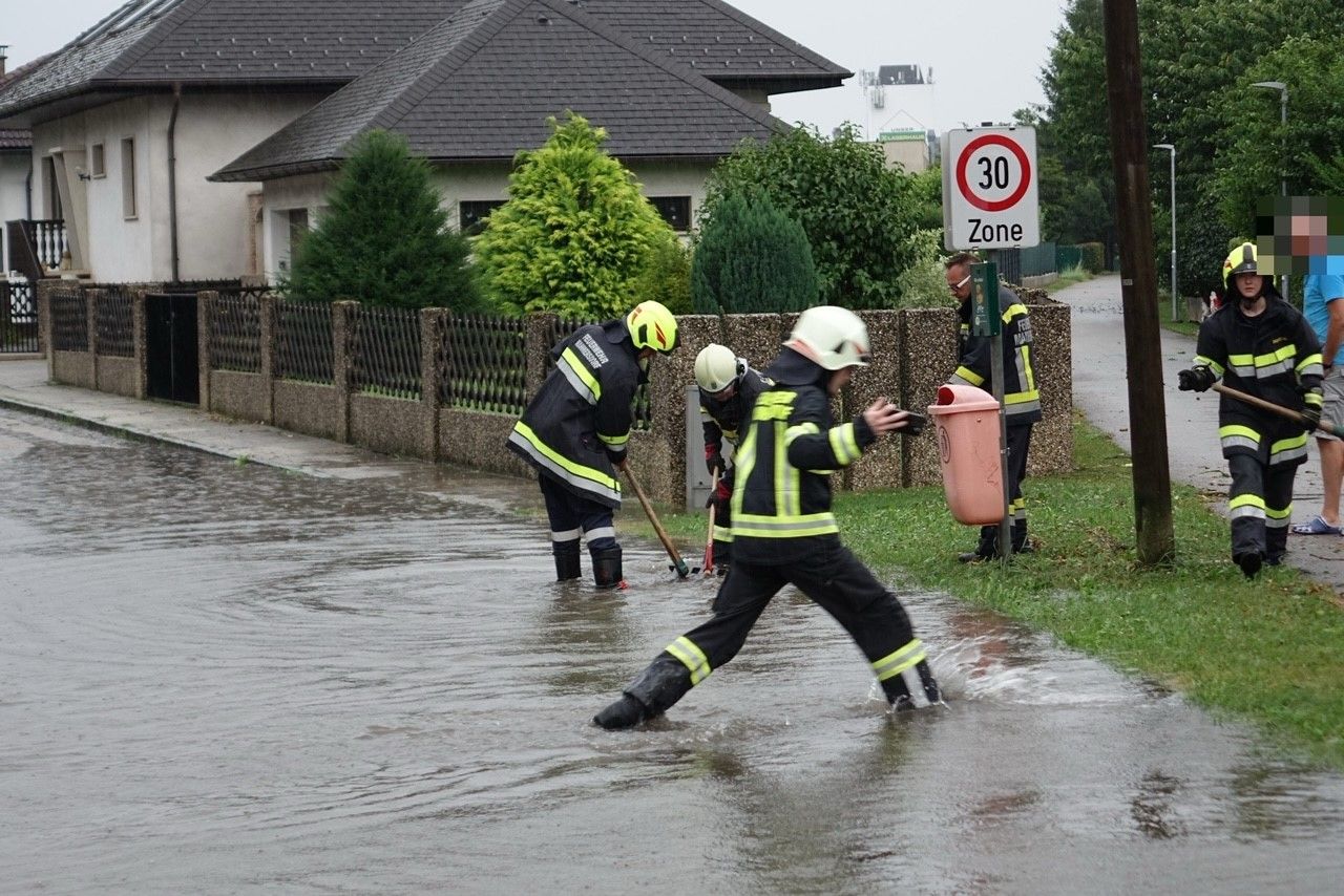Im Bezirk Melk kam es am Freitagnachmittag zu heftigen Unwettern. 