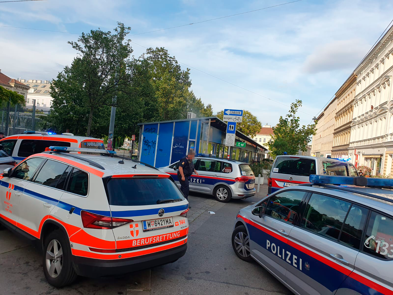 Polizei-Großeinsatz am Yppenplatz in Wien-Ottakring (- hier das 14.07.2024)
