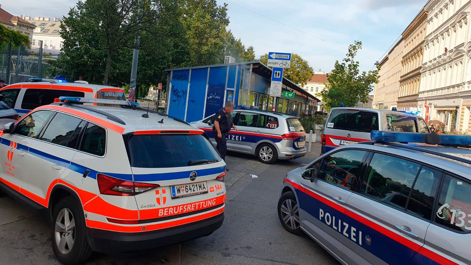 Polizei-Großeinsatz am Yppenplatz in Wien-Ottakring im Juli 2024