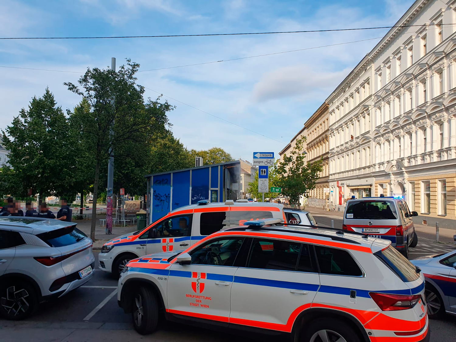 Polizei-Großeinsatz am Yppenplatz in Wien-Ottakring.